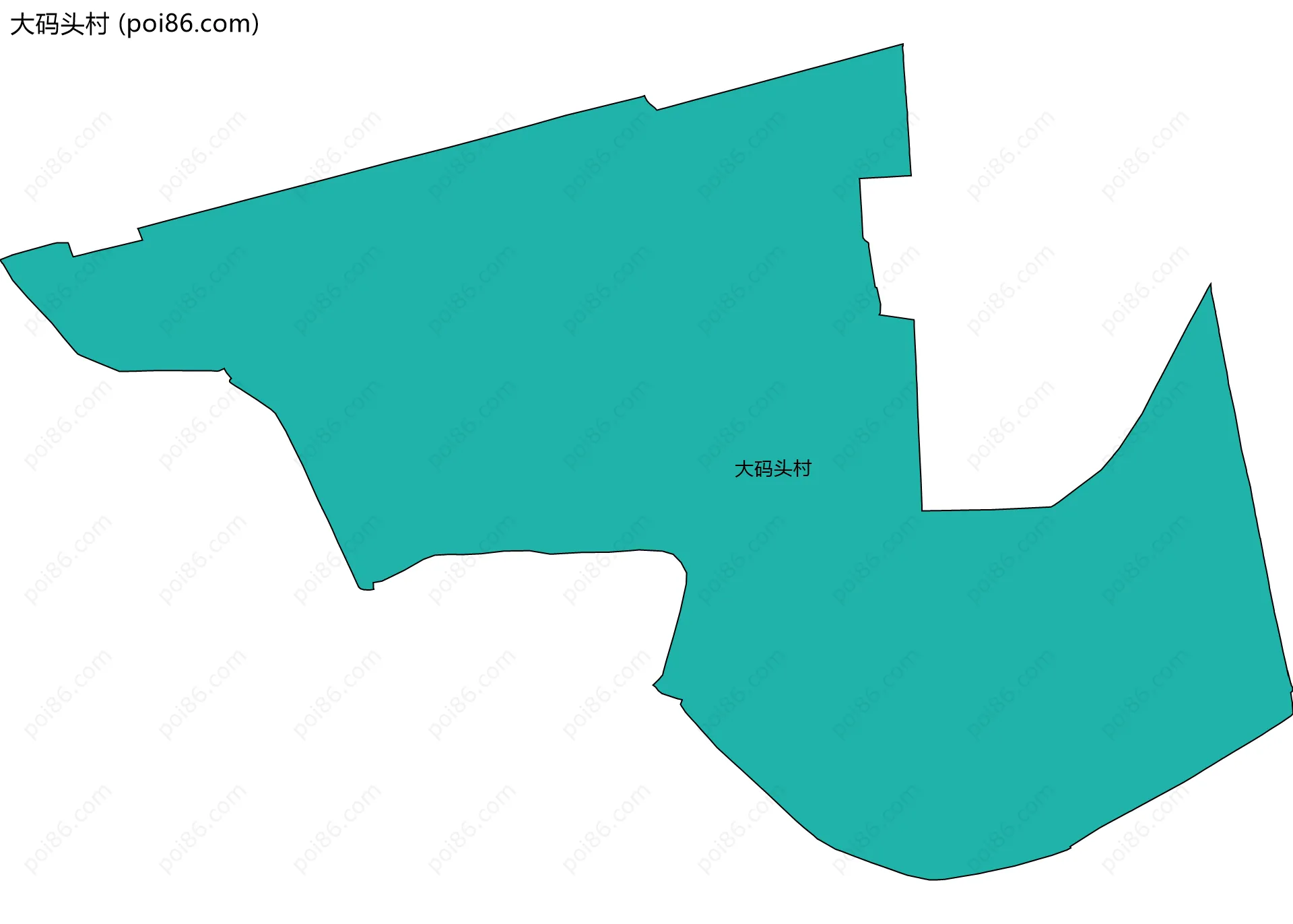 大码头村边界地图