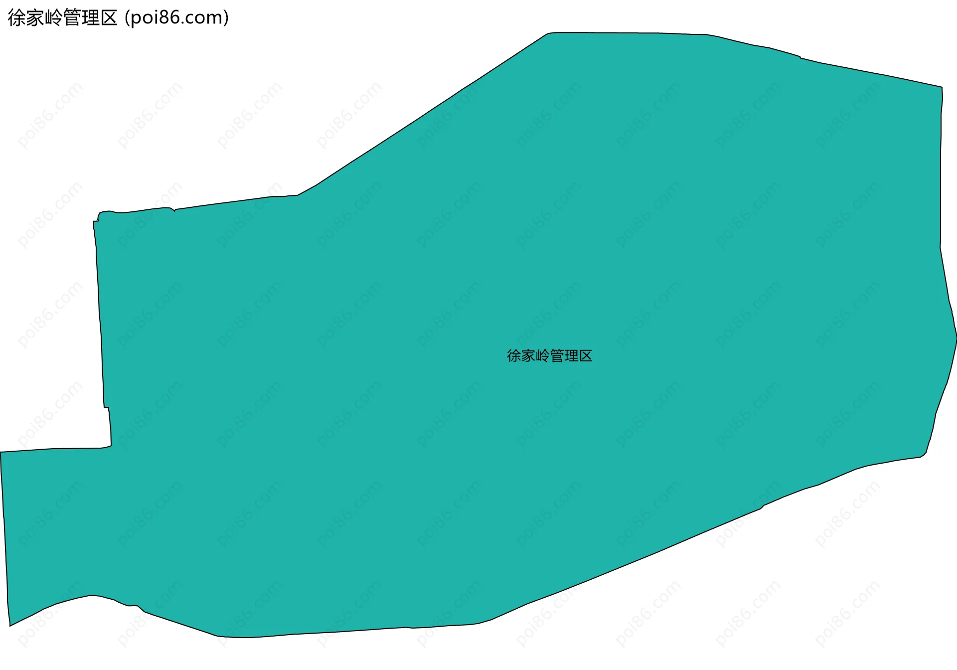 徐家岭管理区边界地图