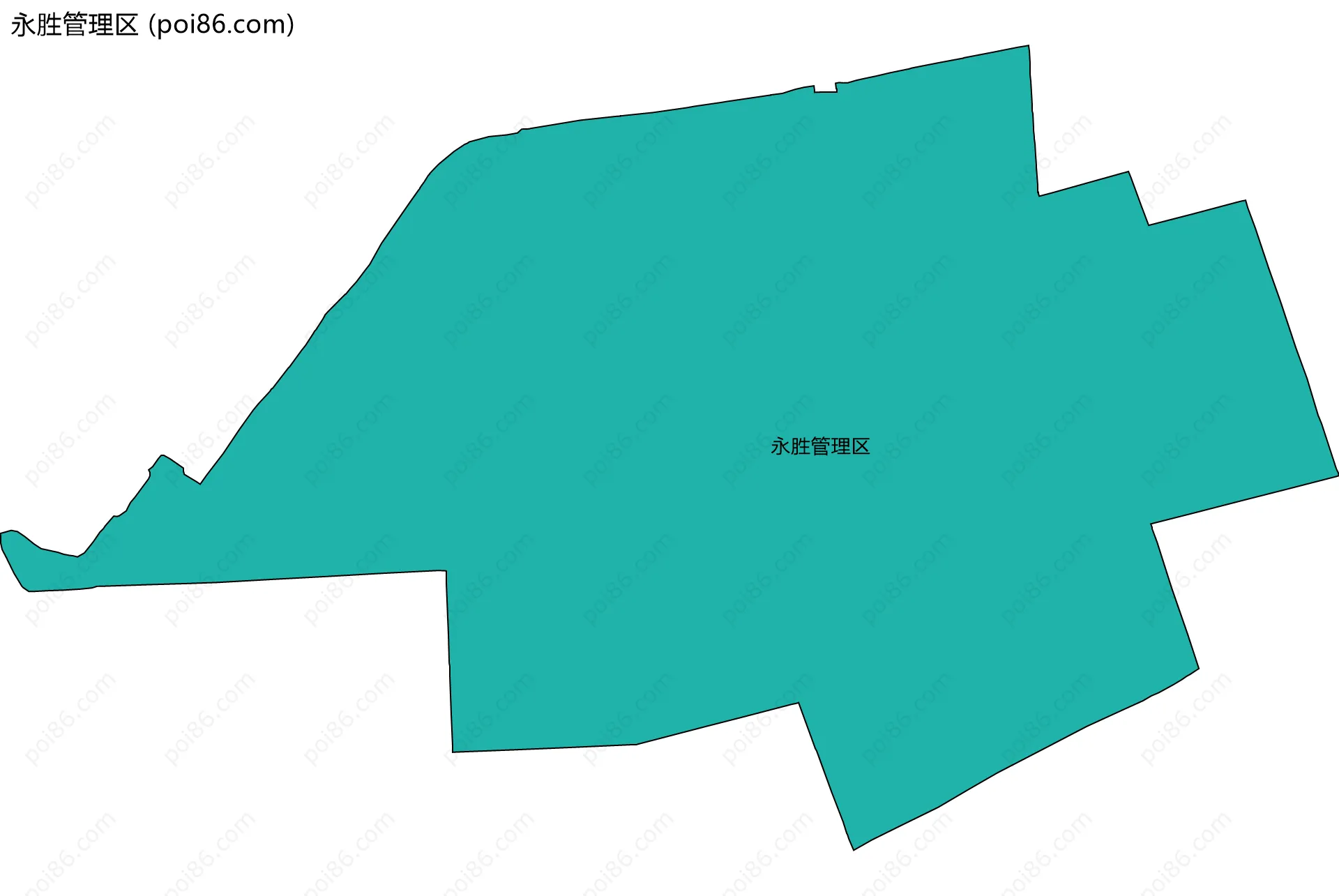 永胜管理区边界地图