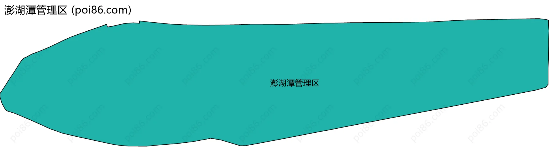 澎湖潭管理区边界地图