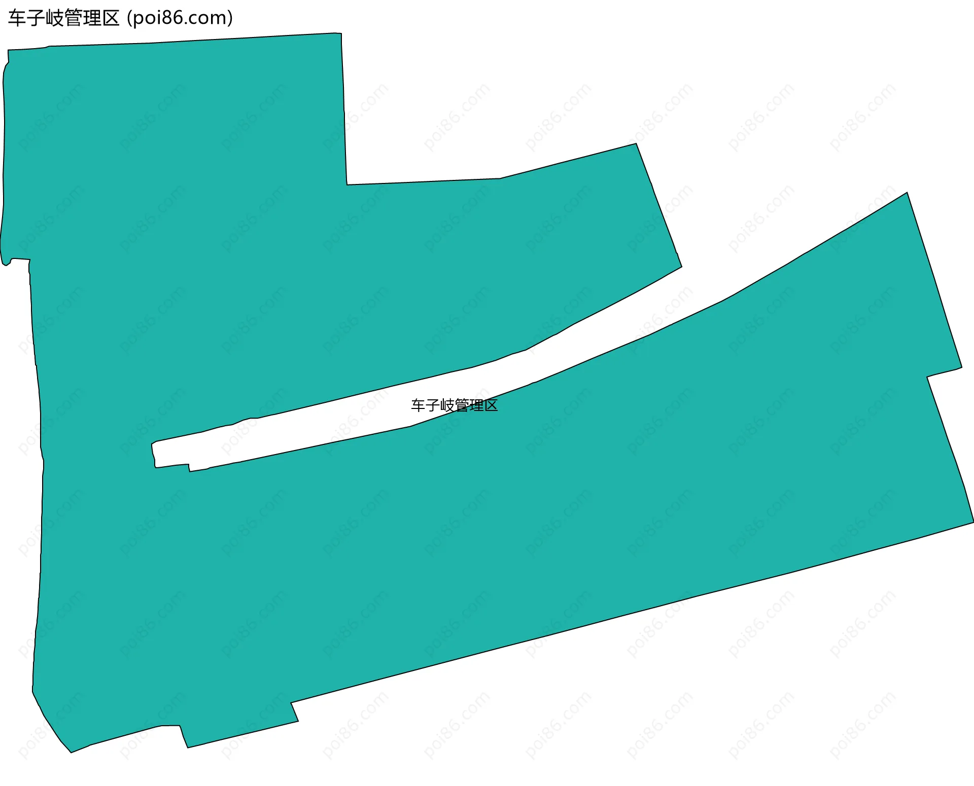 车子岐管理区边界地图