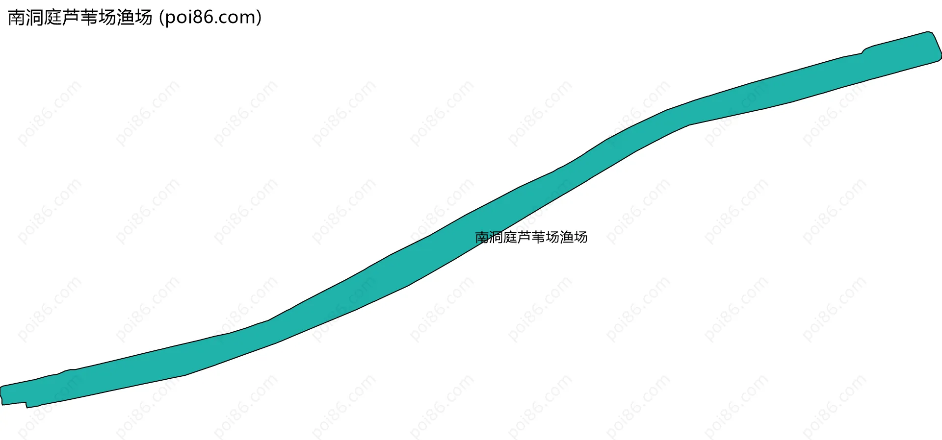 南洞庭芦苇场渔场边界地图