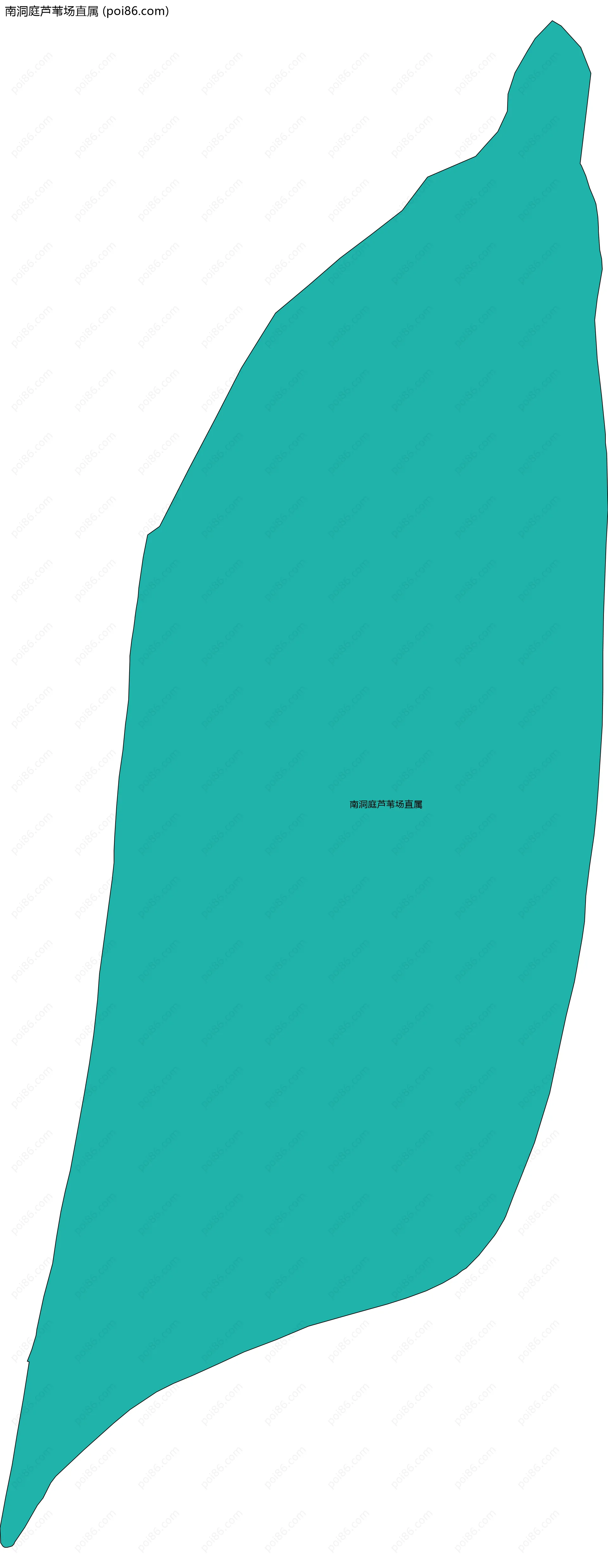 南洞庭芦苇场直属边界地图