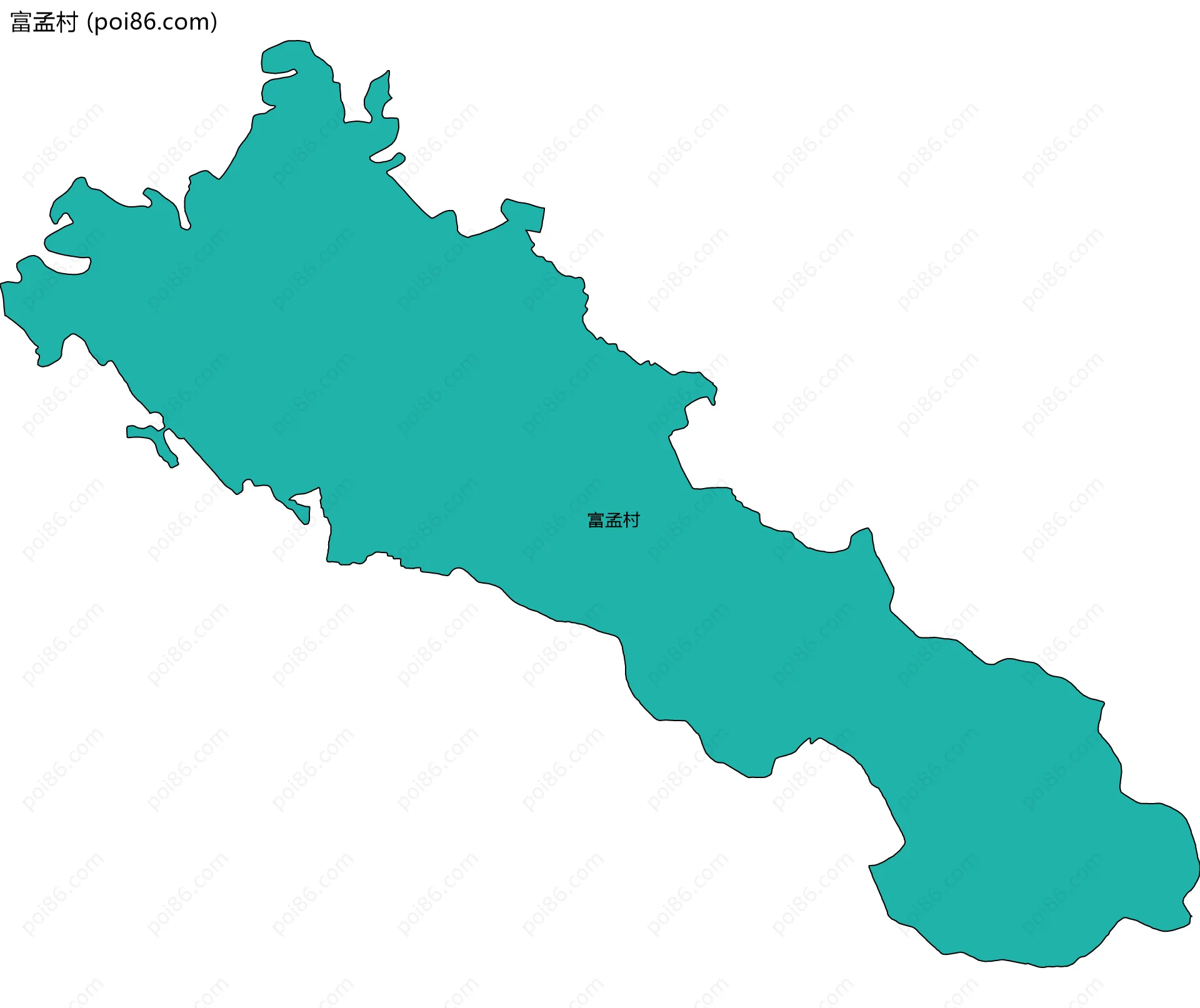 富孟村边界地图