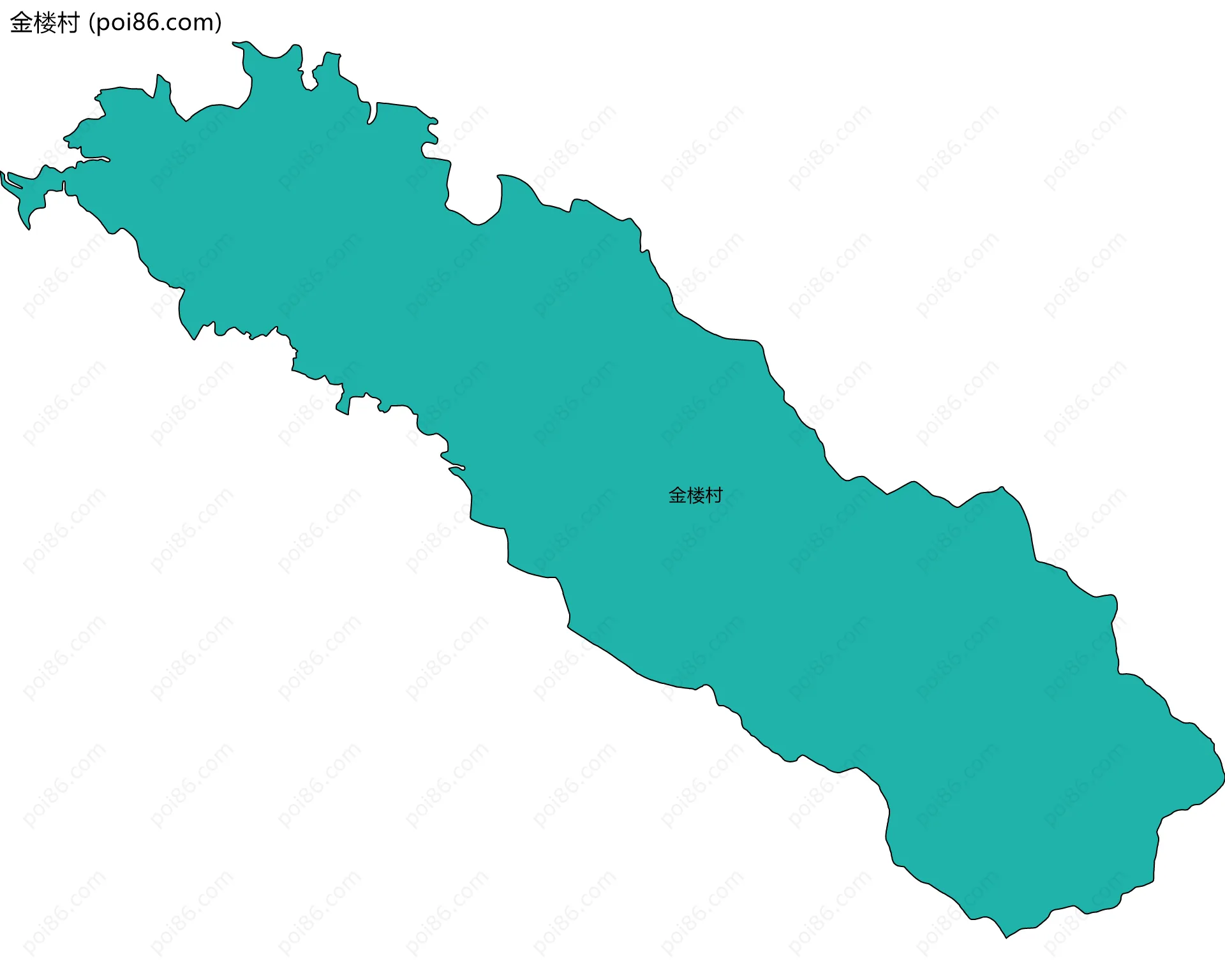 金楼村边界地图