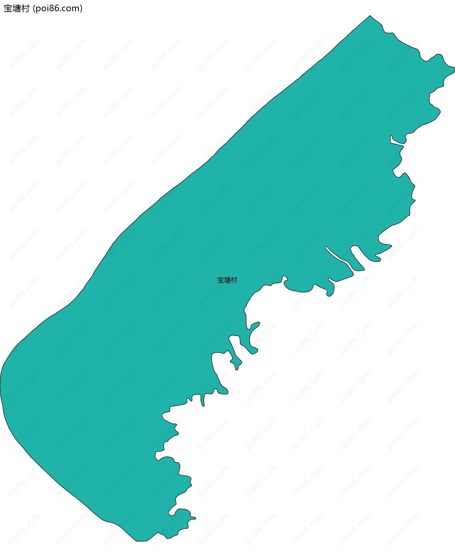 宝塘村边界地图