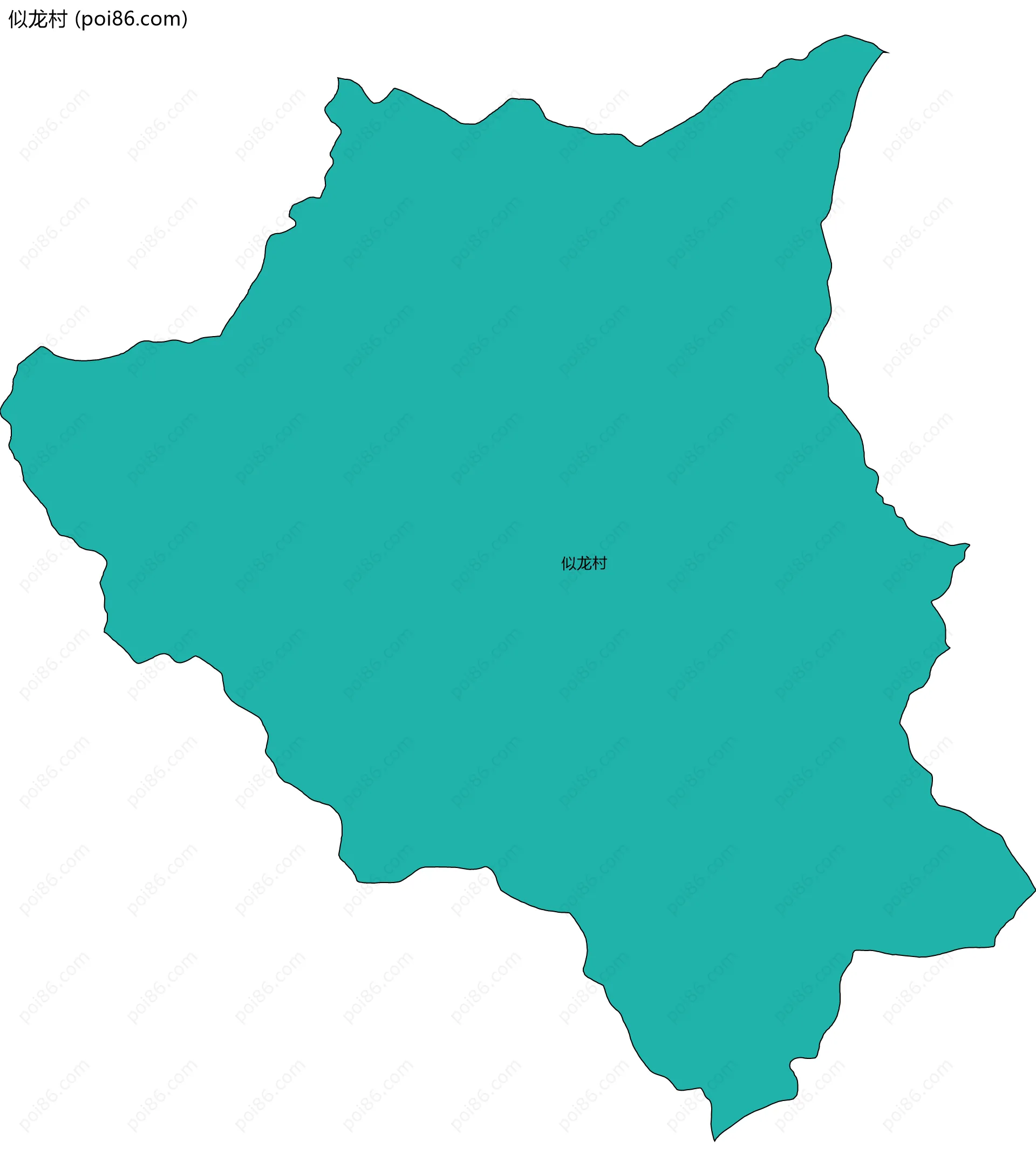 似龙村边界地图