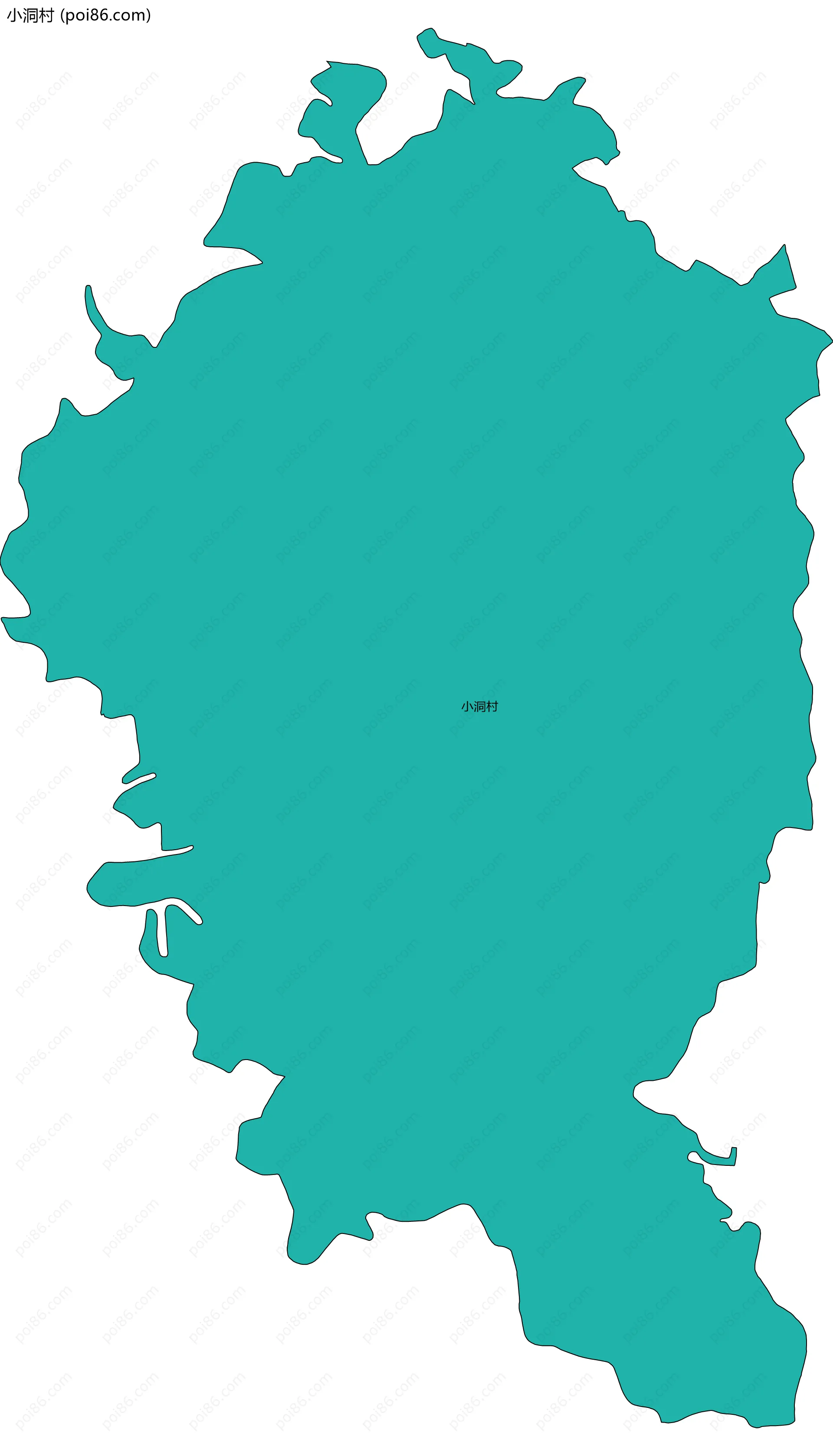 小洞村边界地图