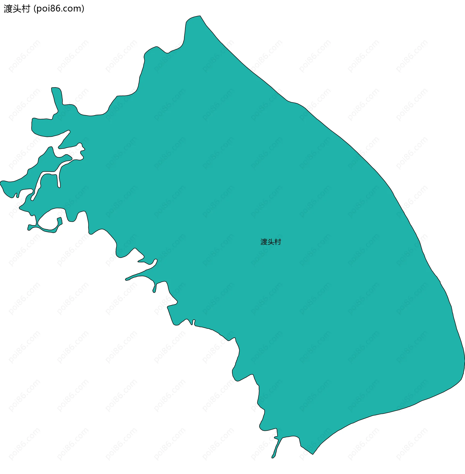 渡头村边界地图