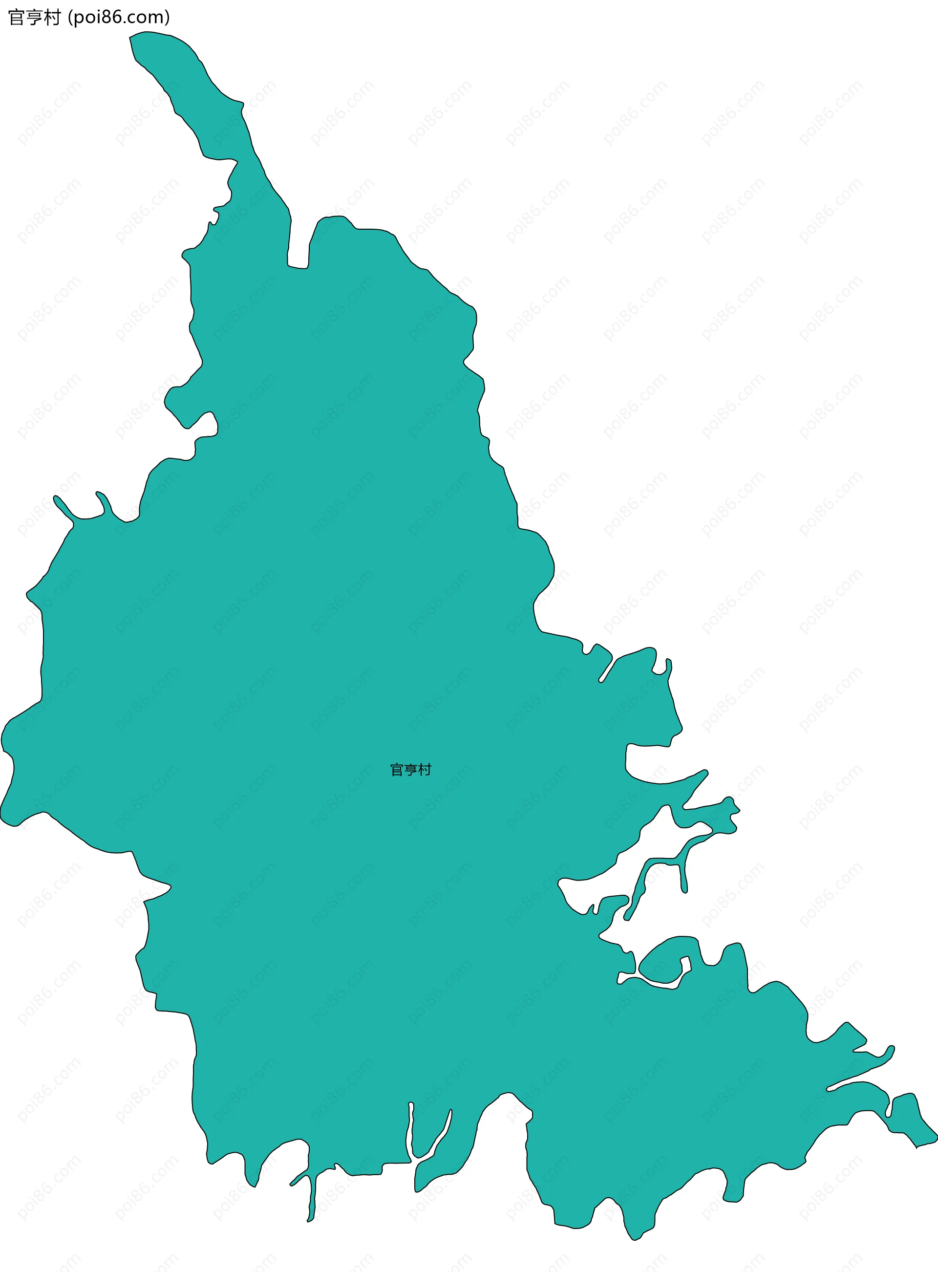 官亨村边界地图