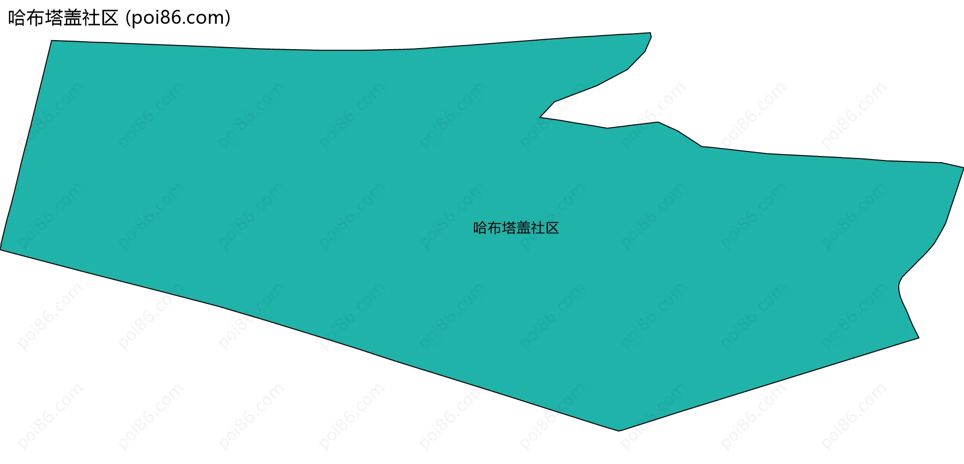 哈布塔盖社区边界地图