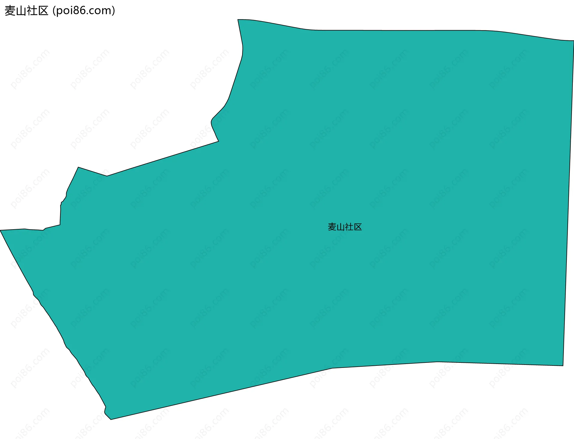麦山社区边界地图