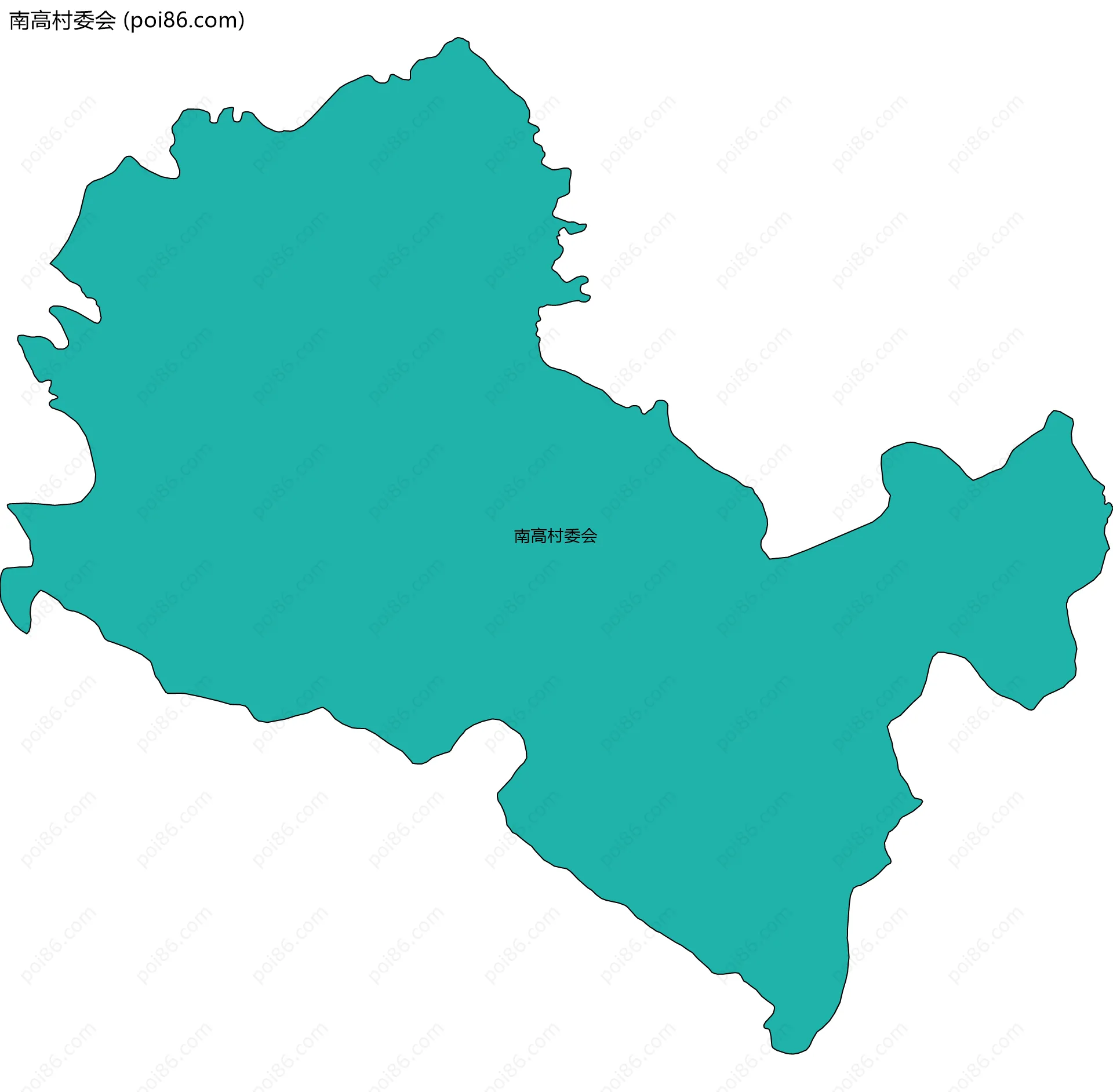 南高村委会边界地图