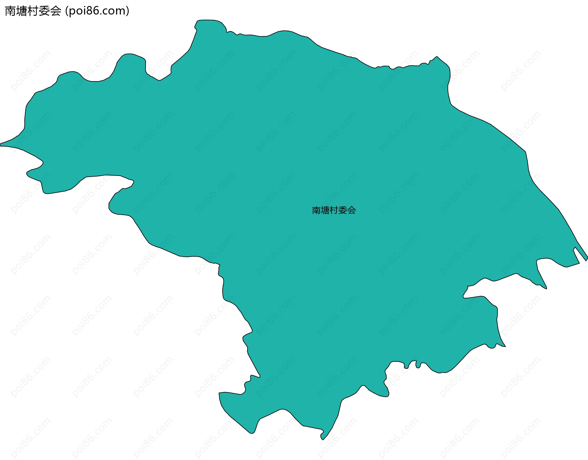 南塘村委会边界地图