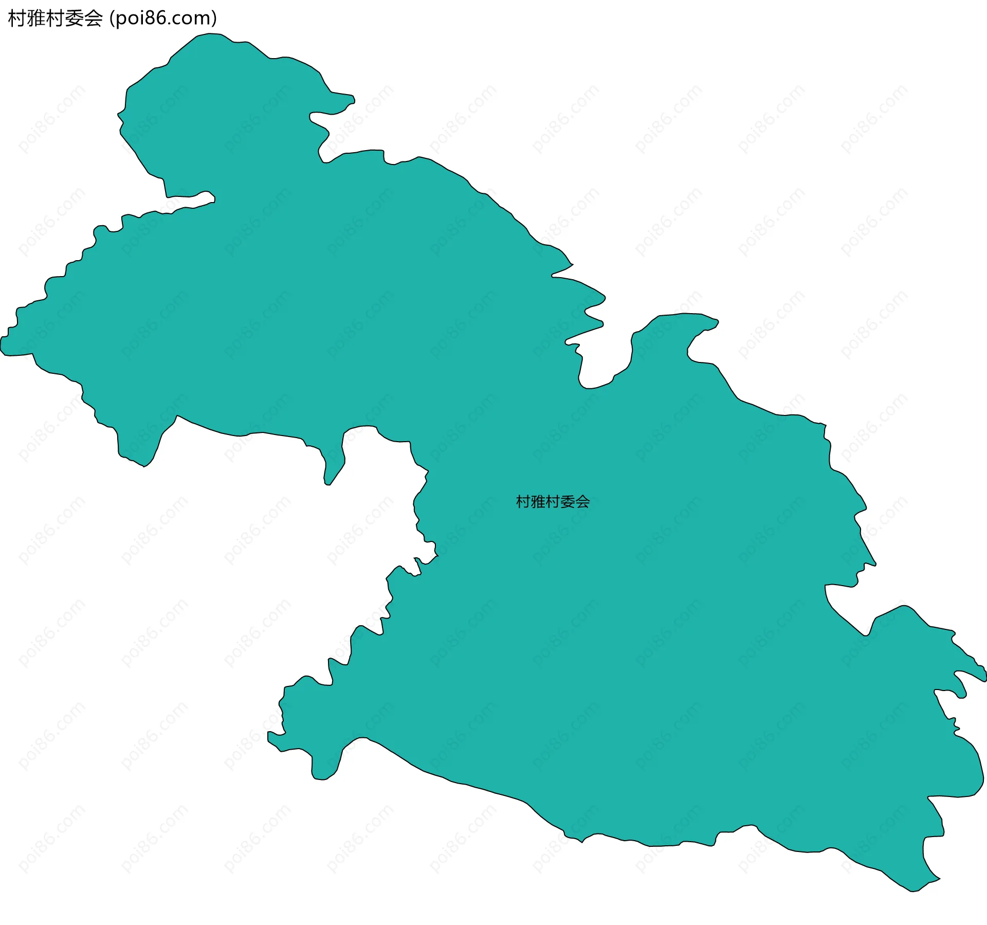 村雅村委会边界地图
