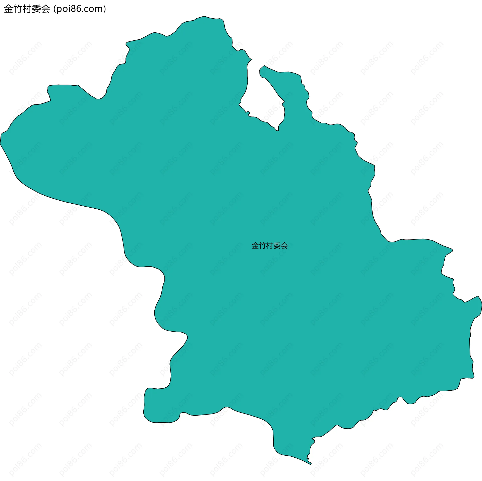 金竹村委会边界地图