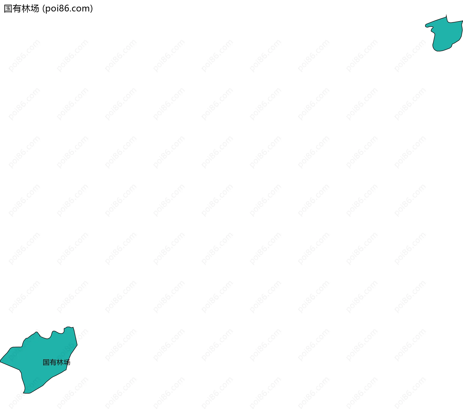 国有林场边界地图