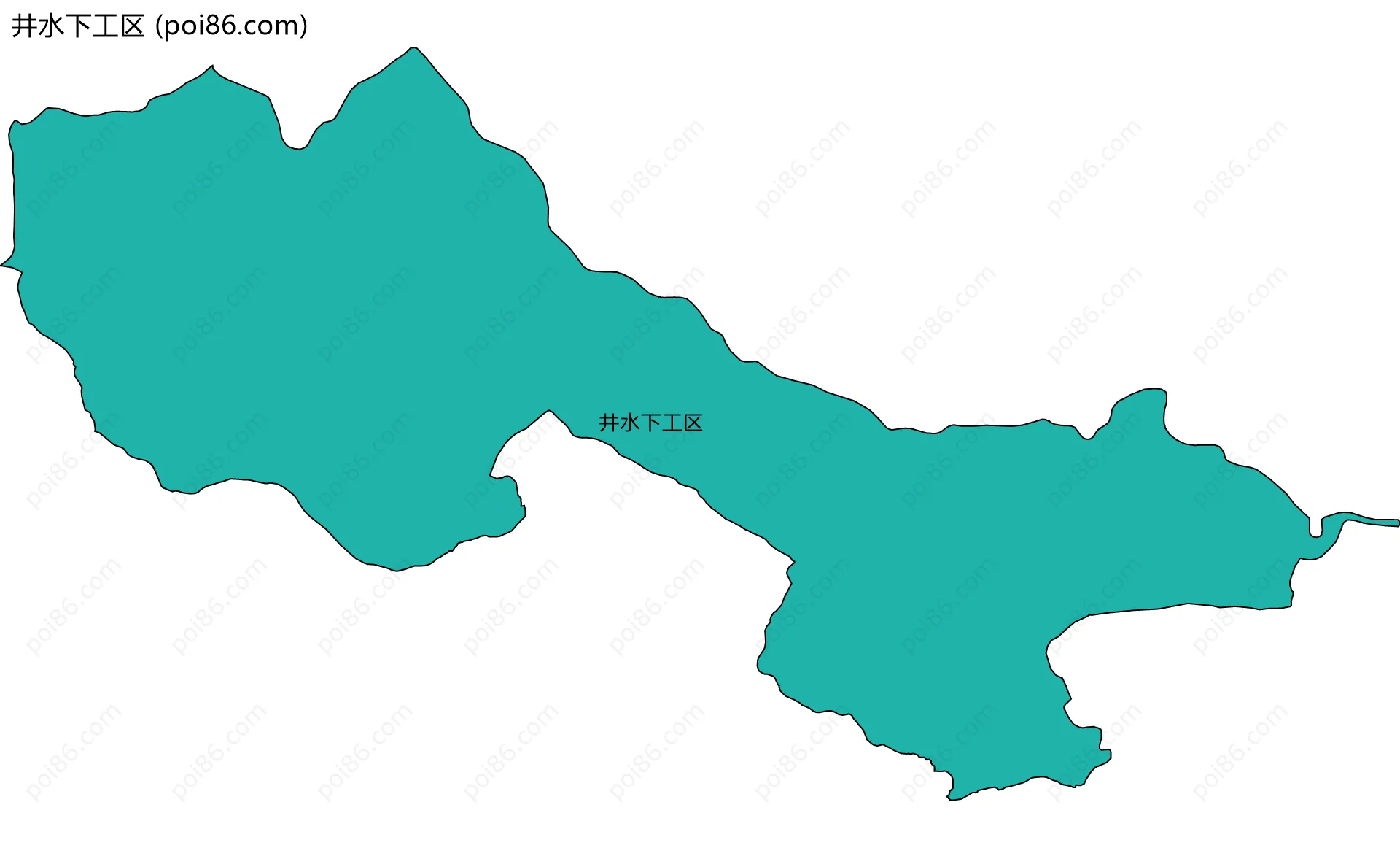 井水下工区边界地图
