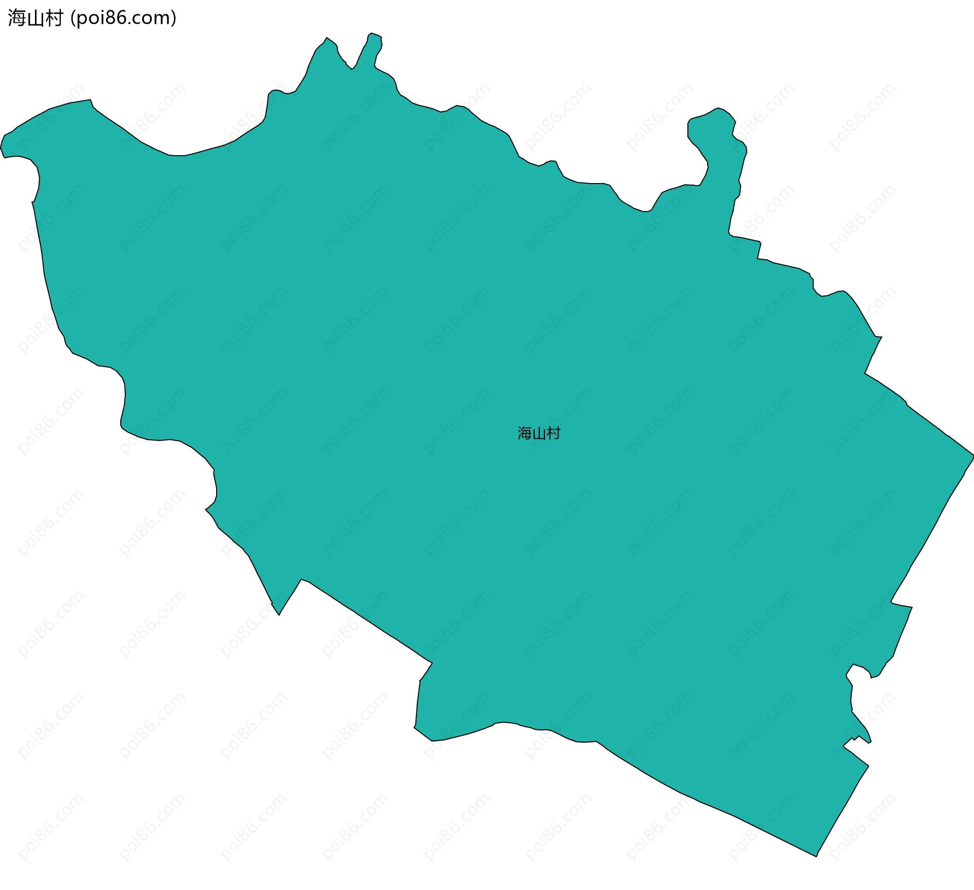 海山村边界地图