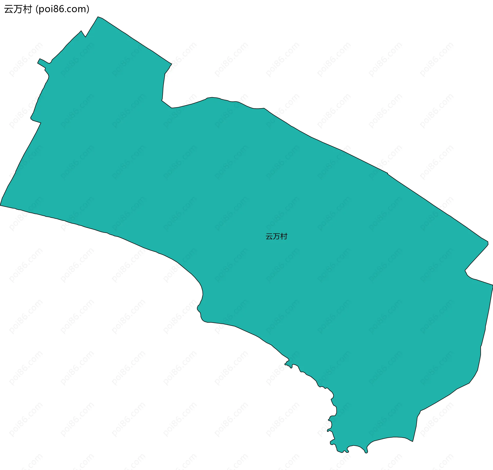 云万村边界地图