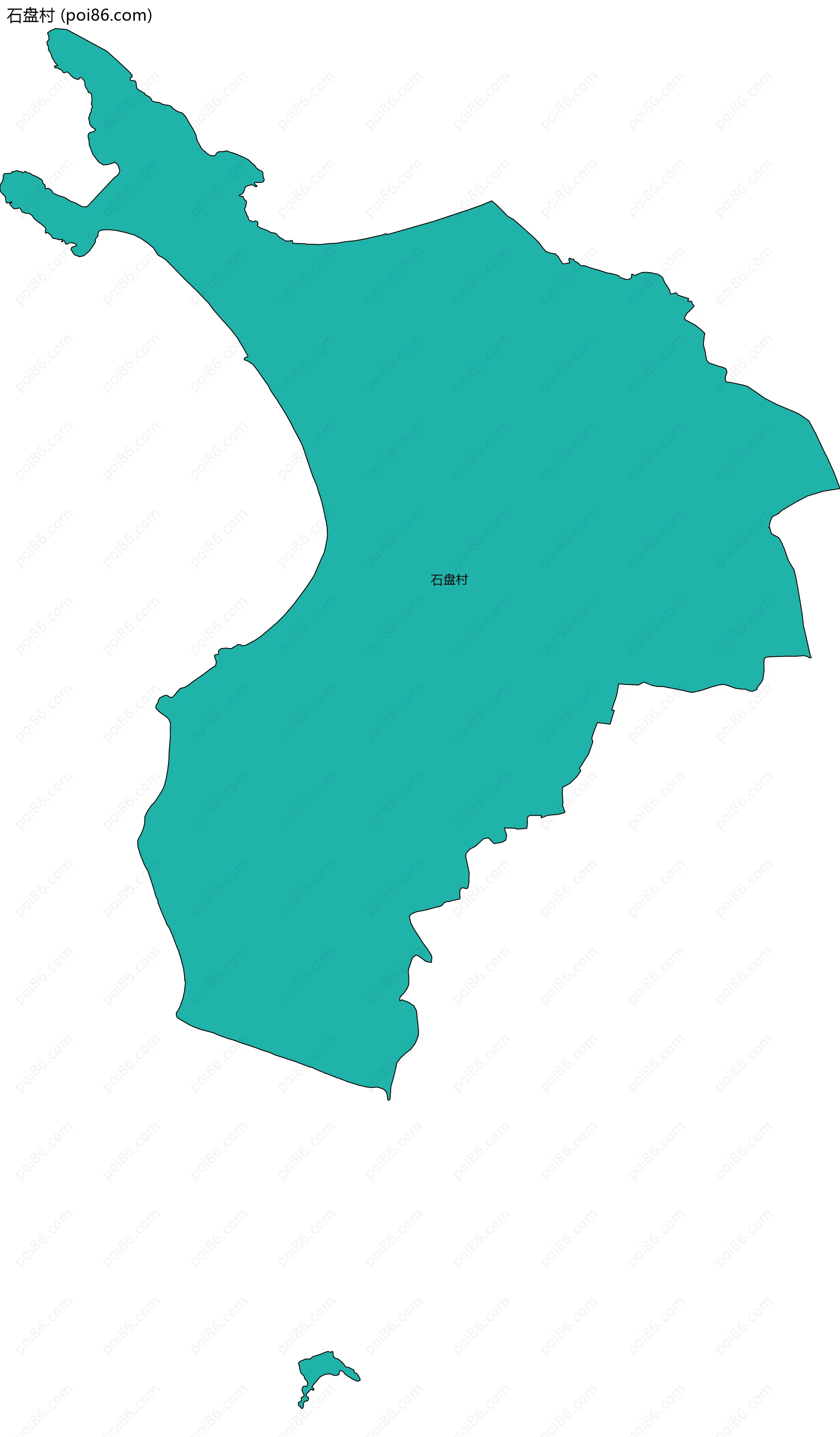 石盘村边界地图