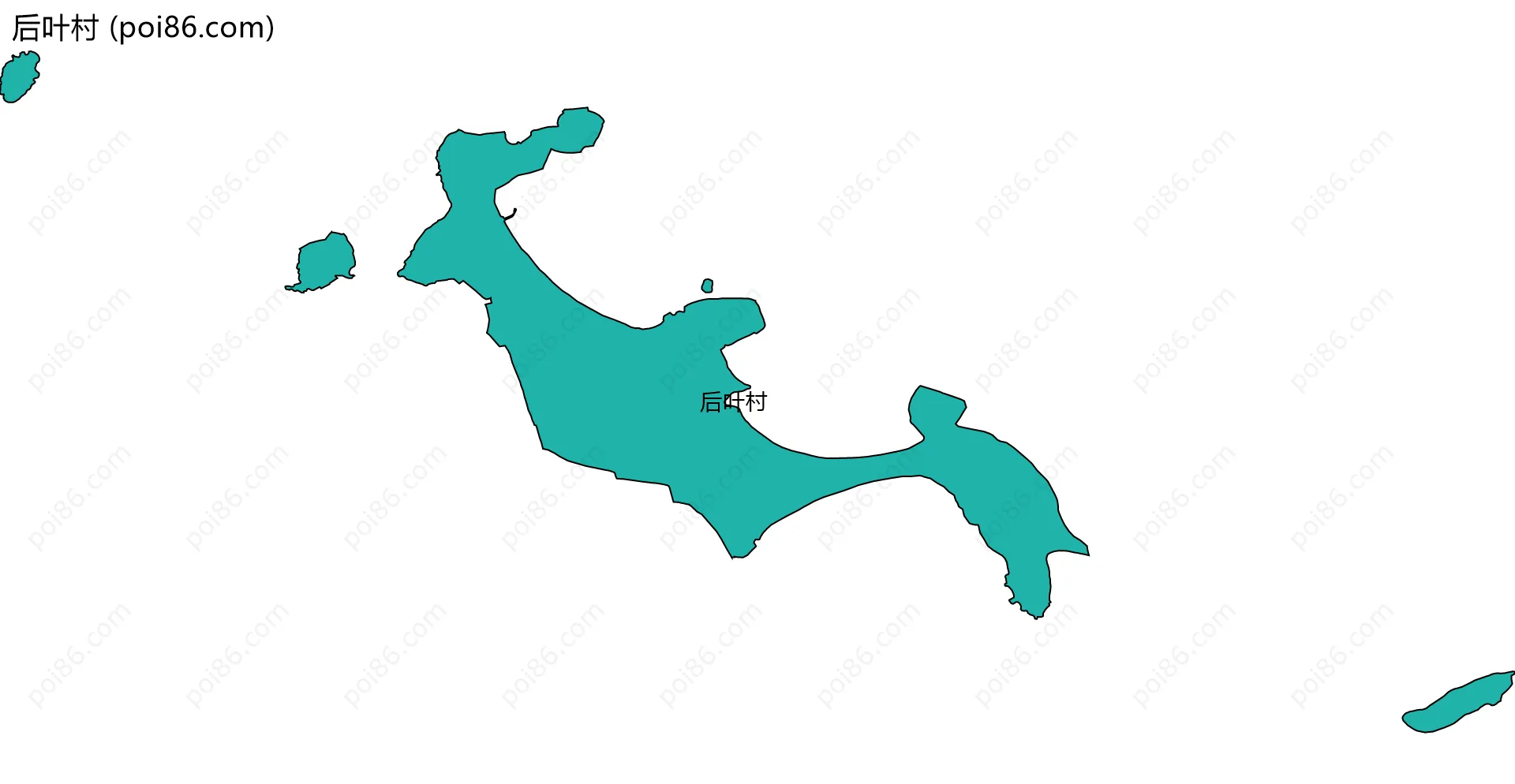 后叶村边界地图