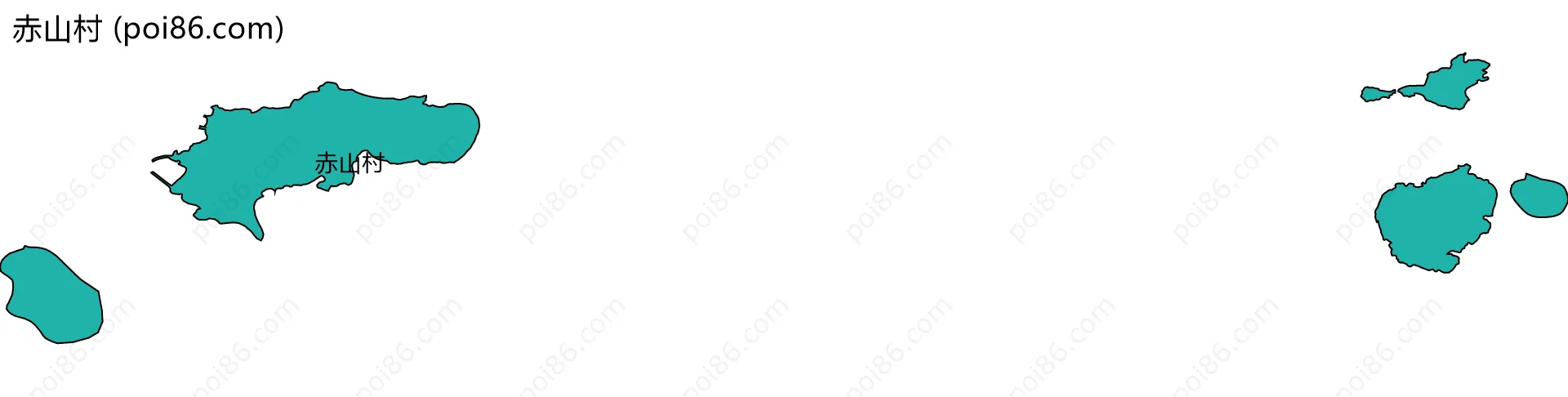 赤山村边界地图