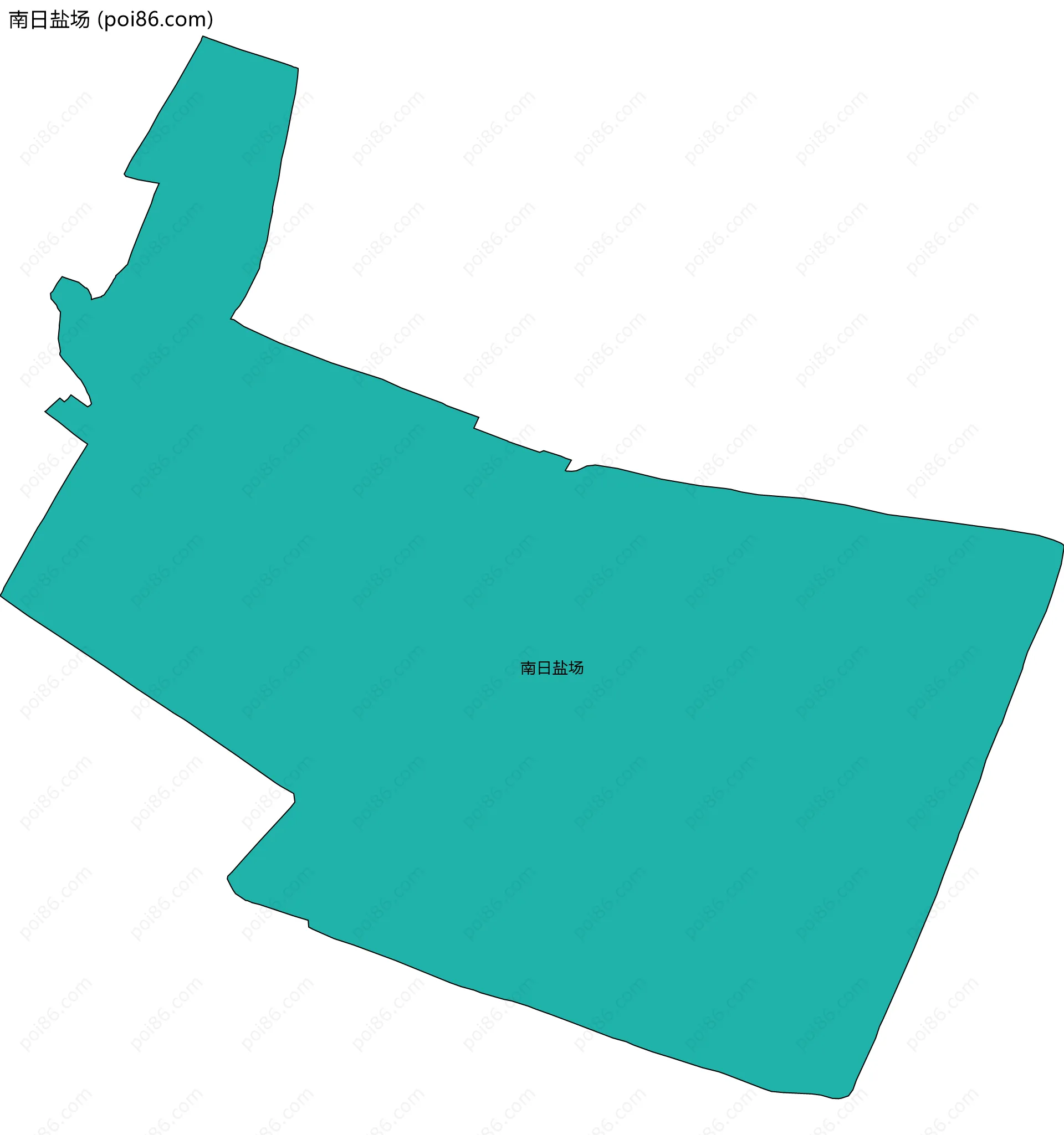 南日盐场边界地图