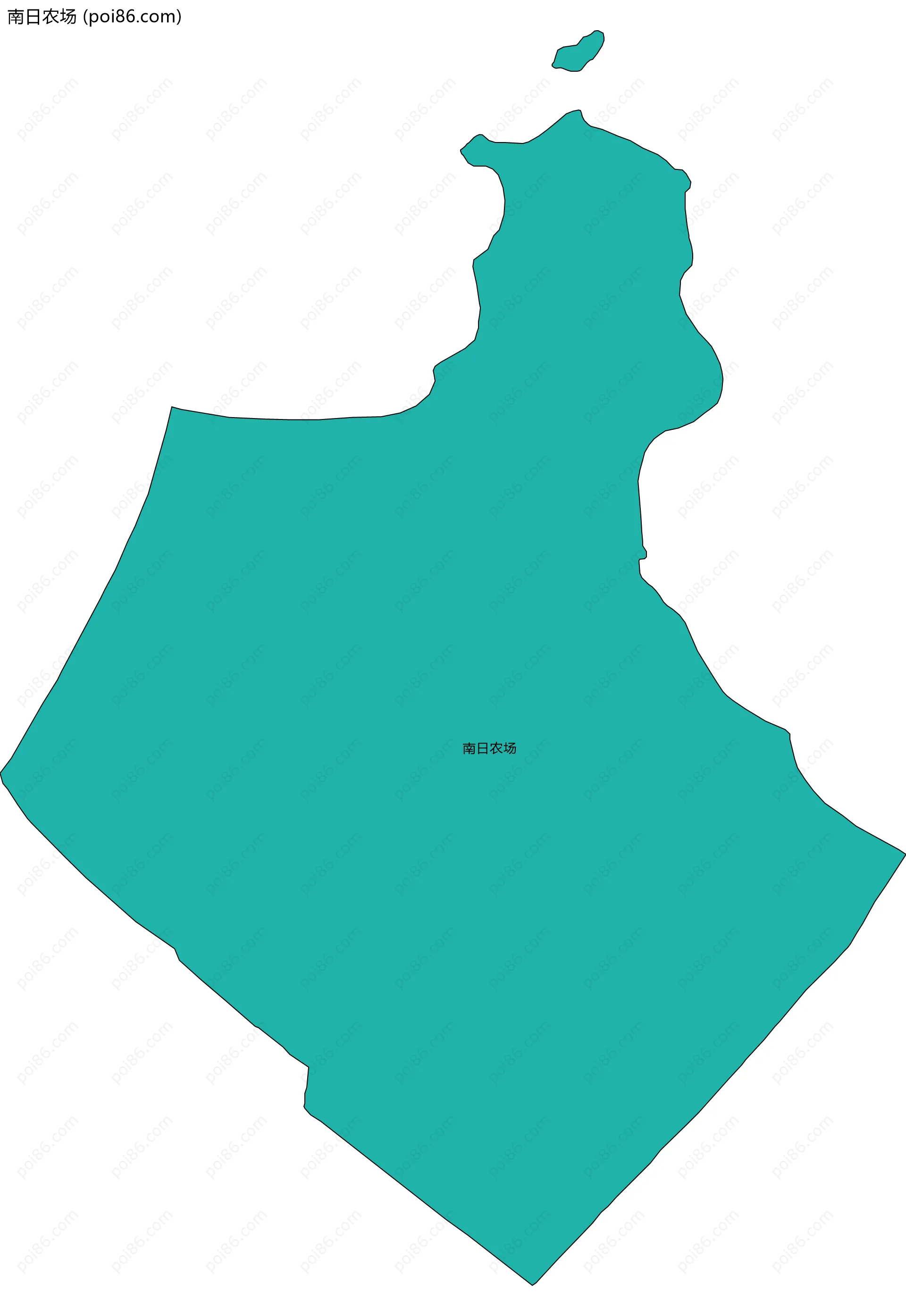南日农场边界地图