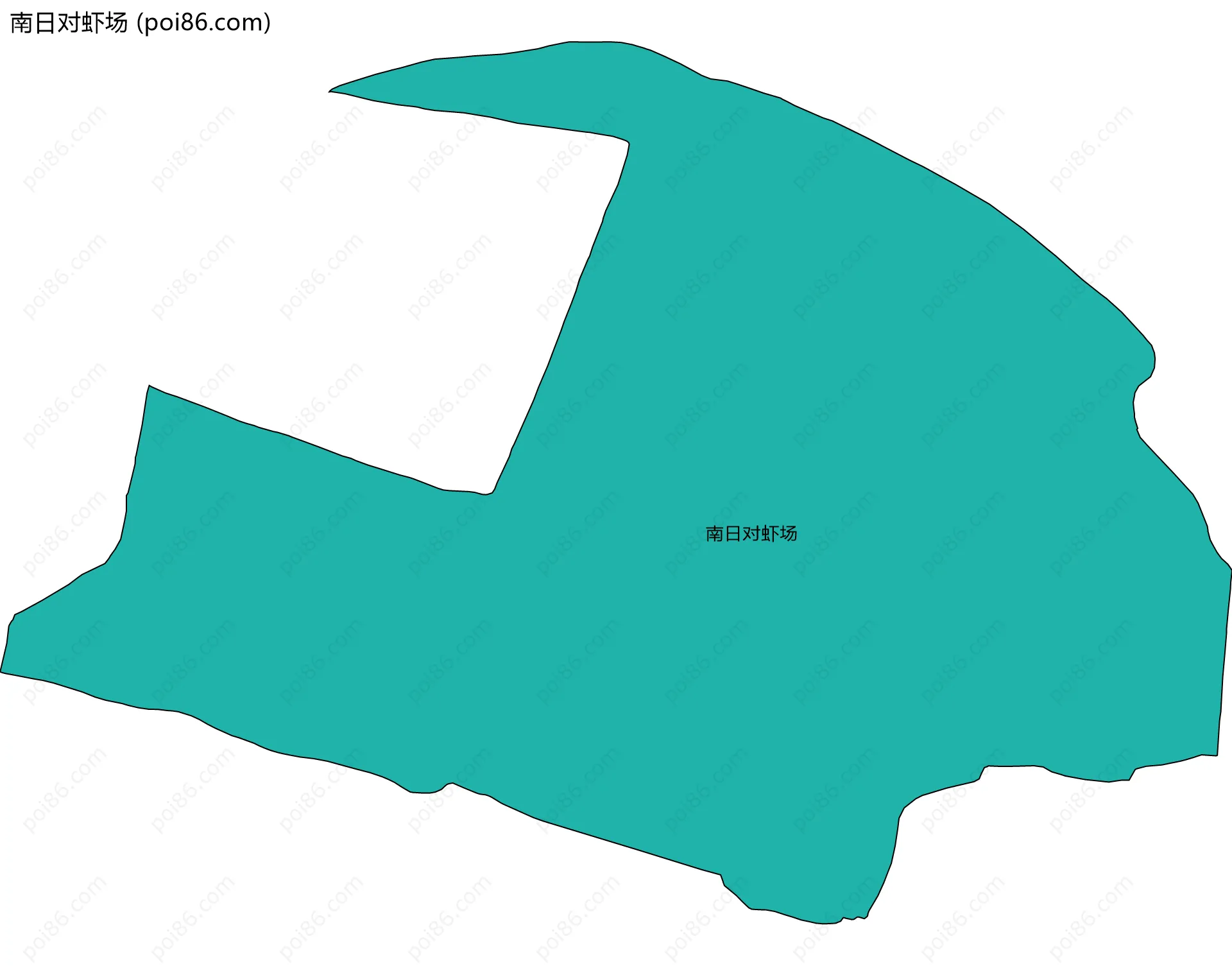 南日对虾场边界地图