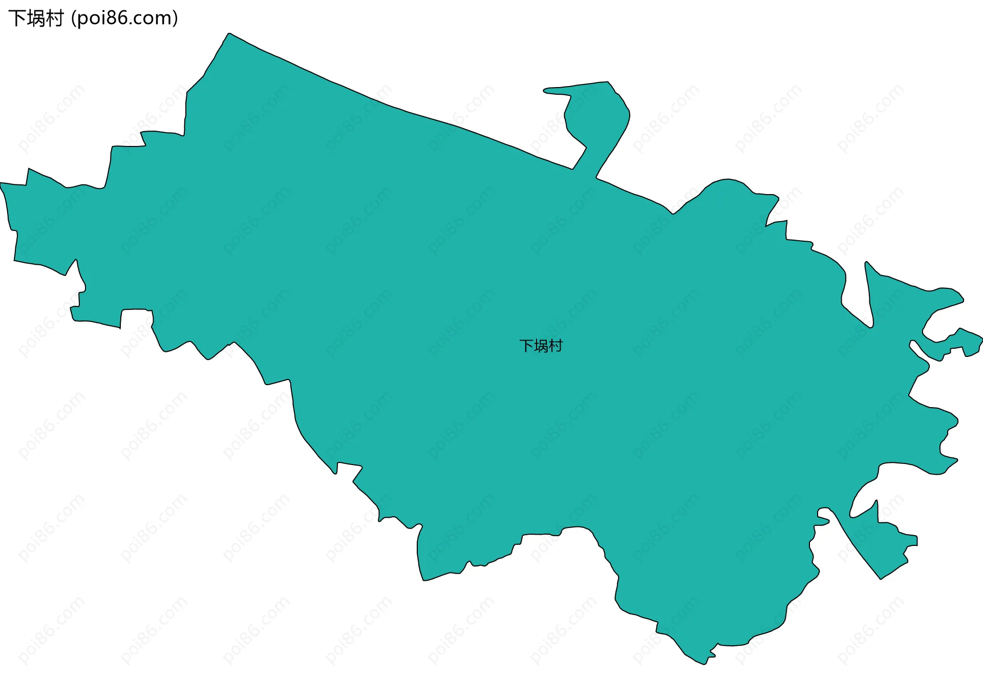 下埚村边界地图