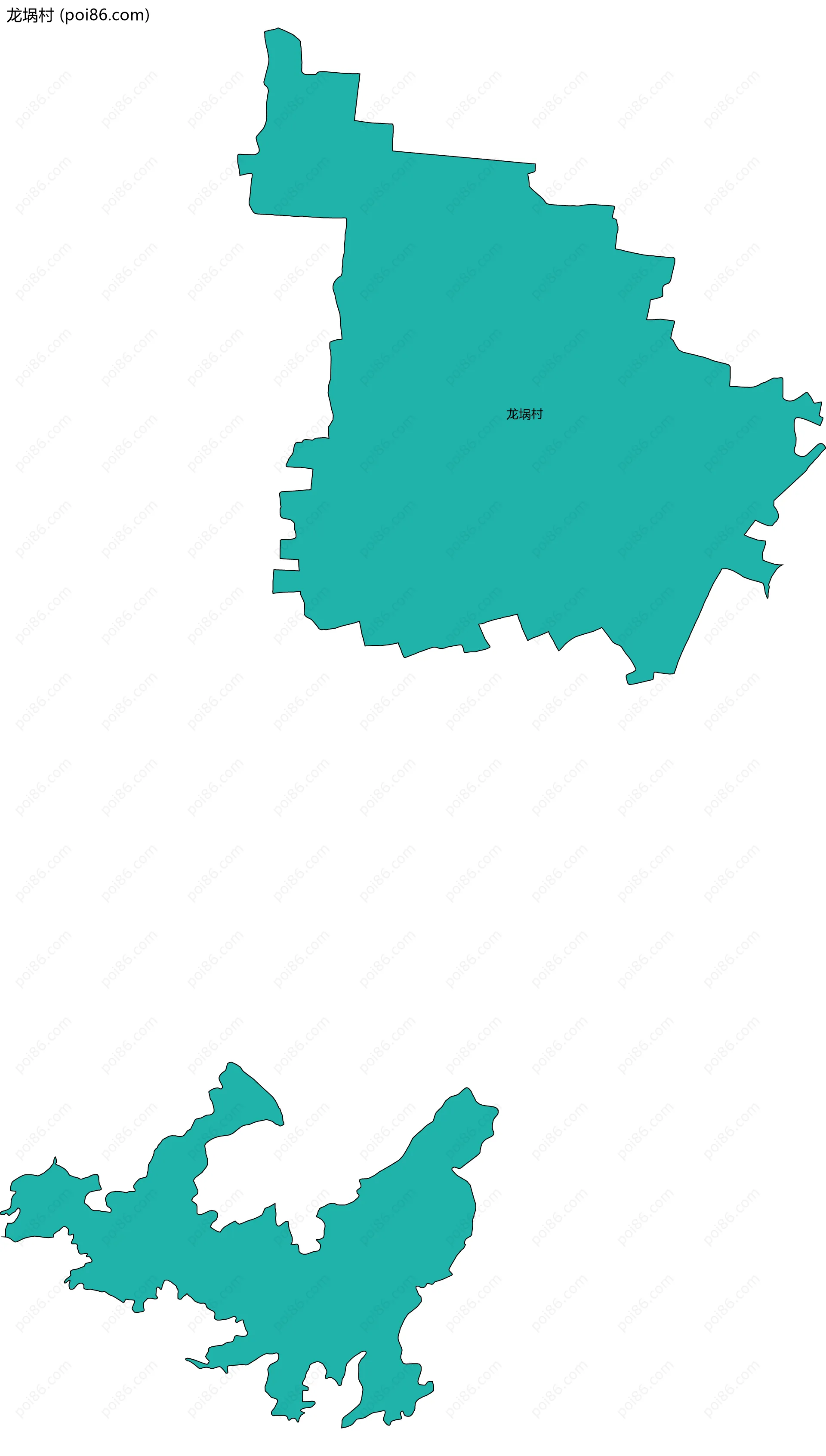 龙埚村边界地图