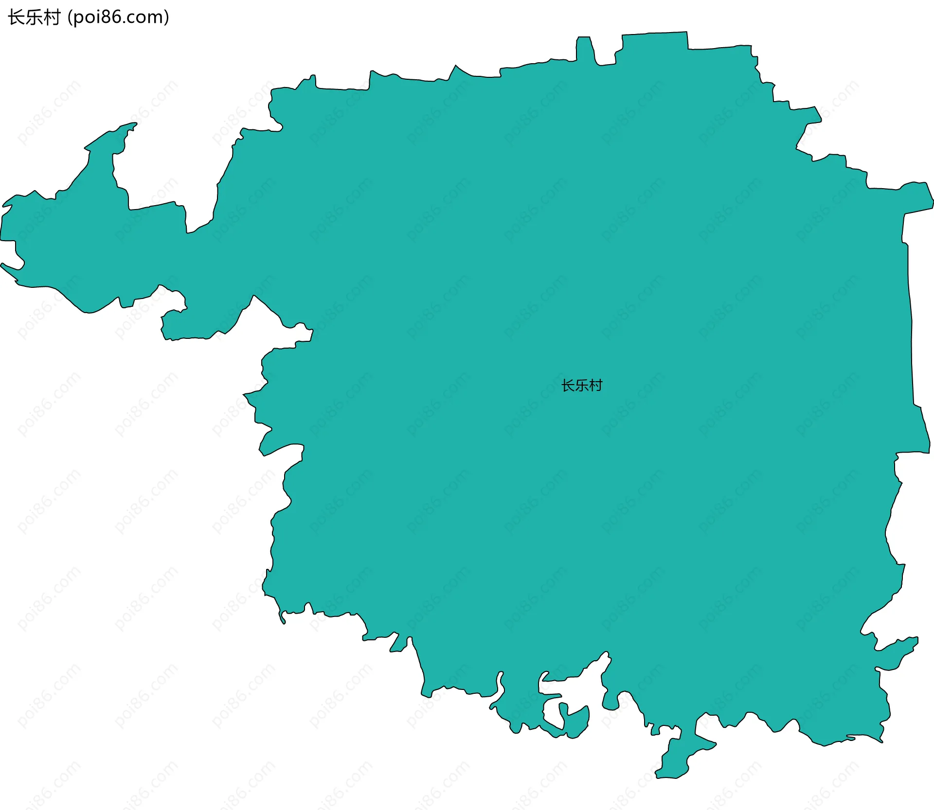 长乐村边界地图