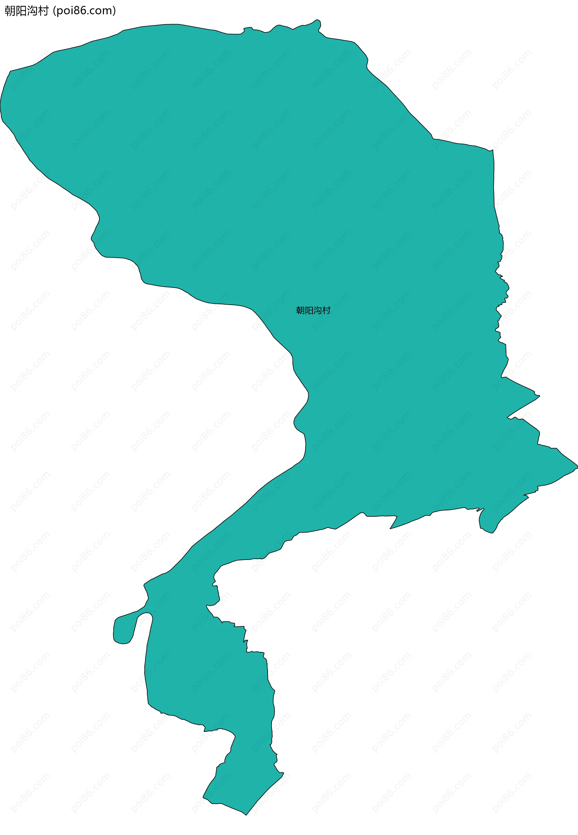 朝阳沟村边界地图