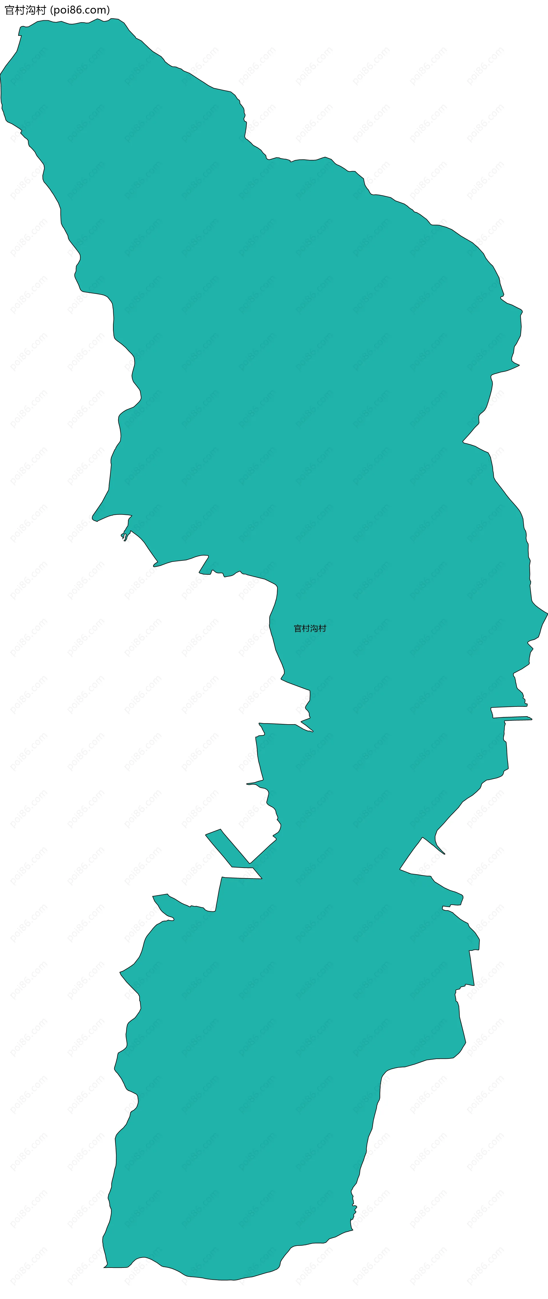 官村沟村边界地图