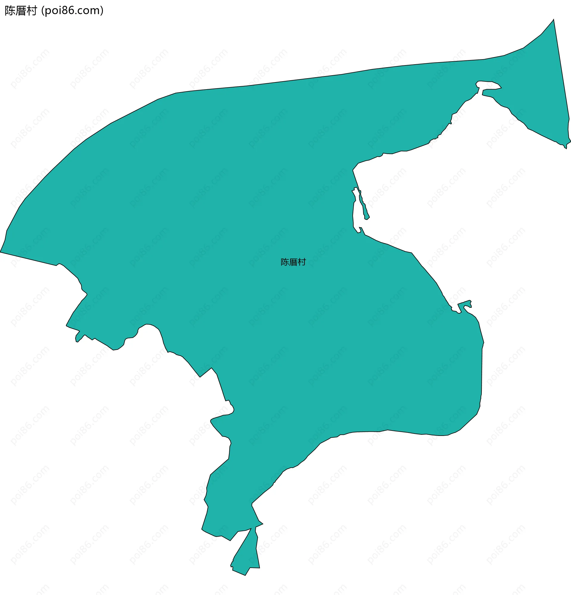 陈厝村边界地图