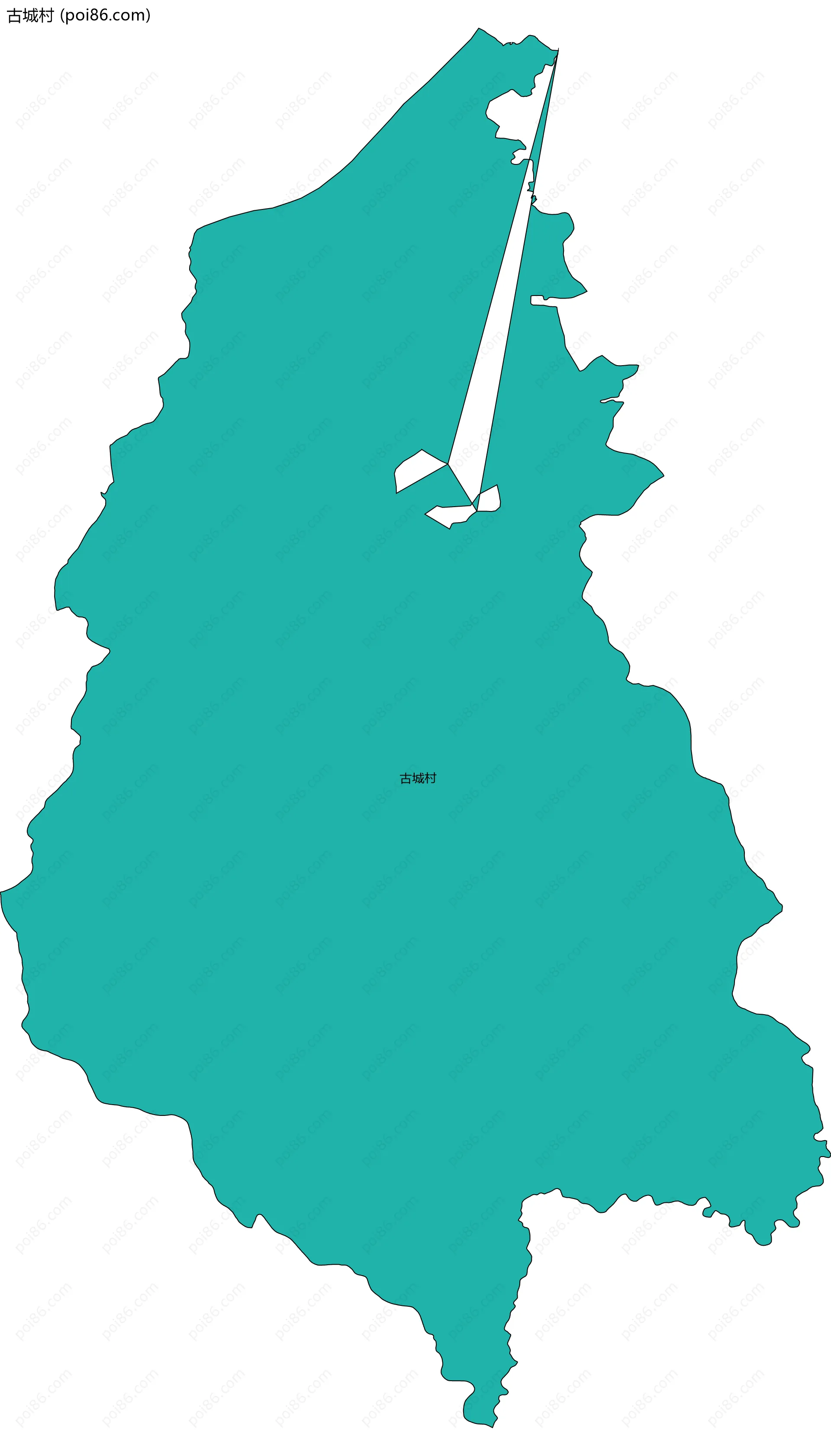 古城村边界地图