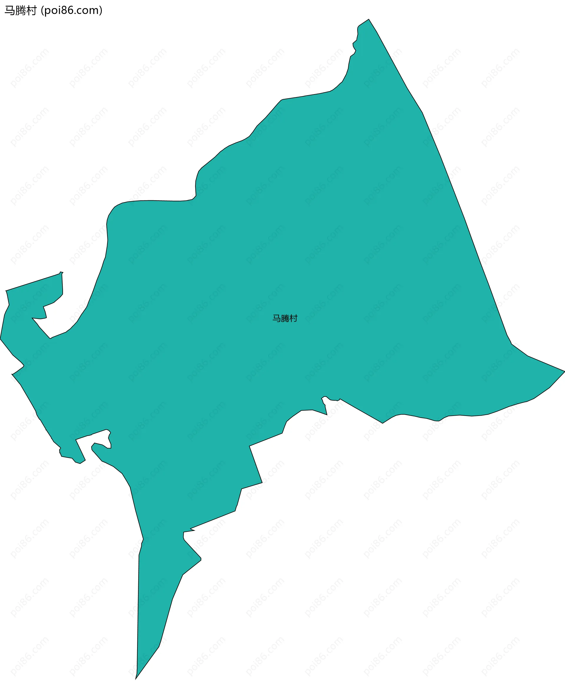 马腾村边界地图