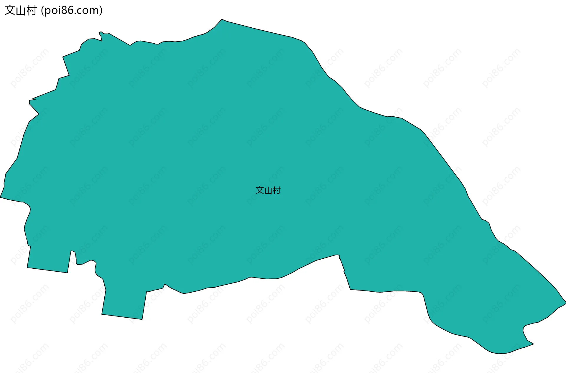 文山村边界地图