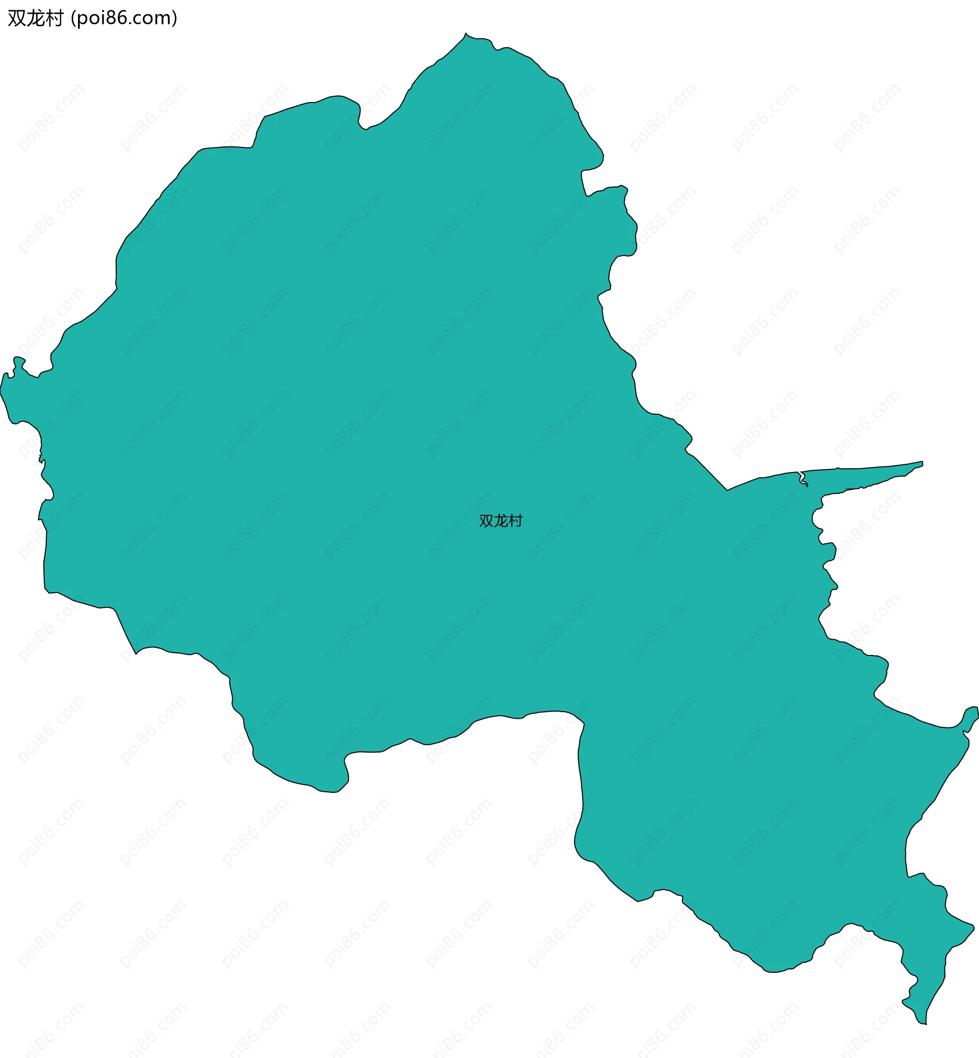 双龙村边界地图