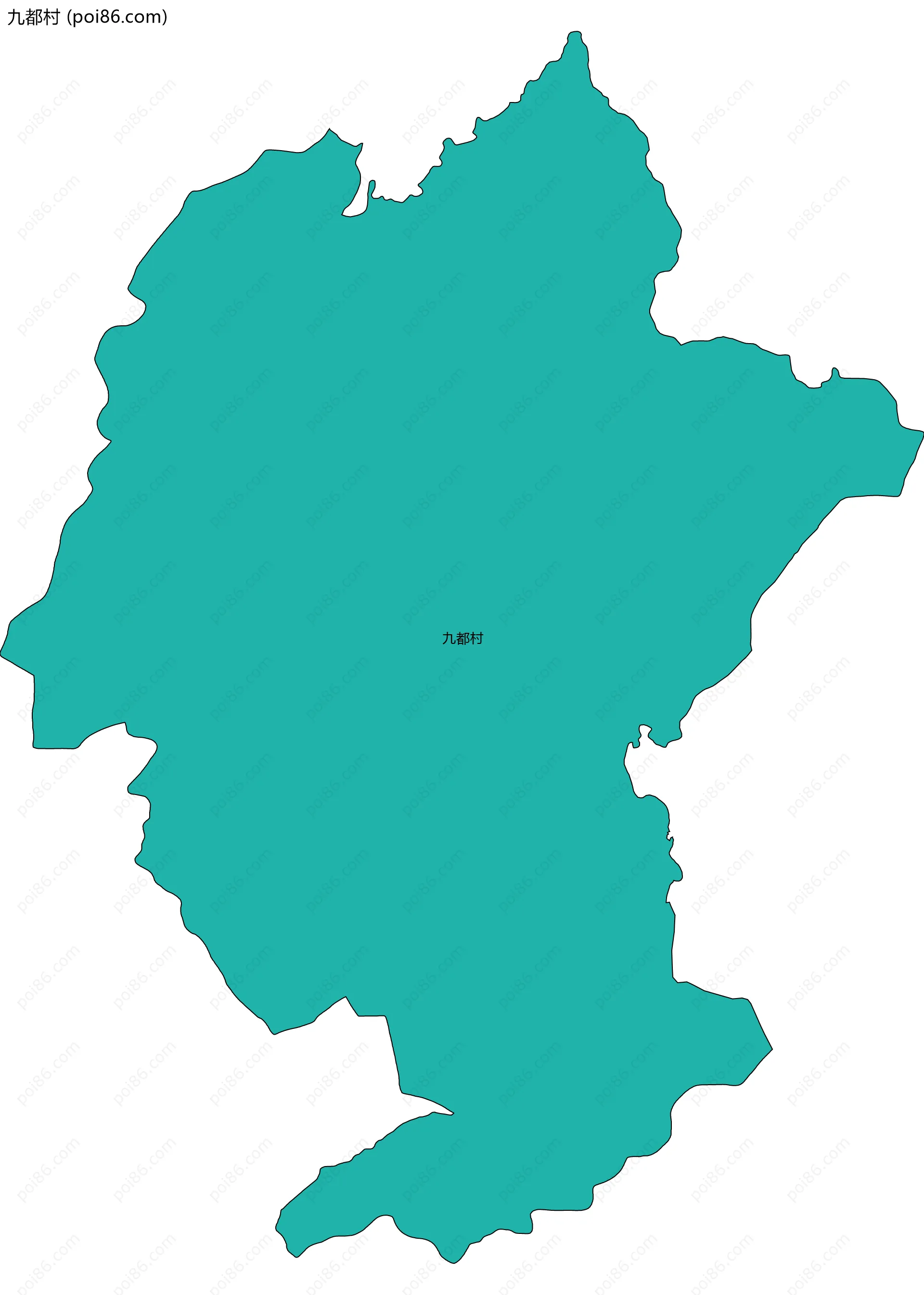 九都村边界地图