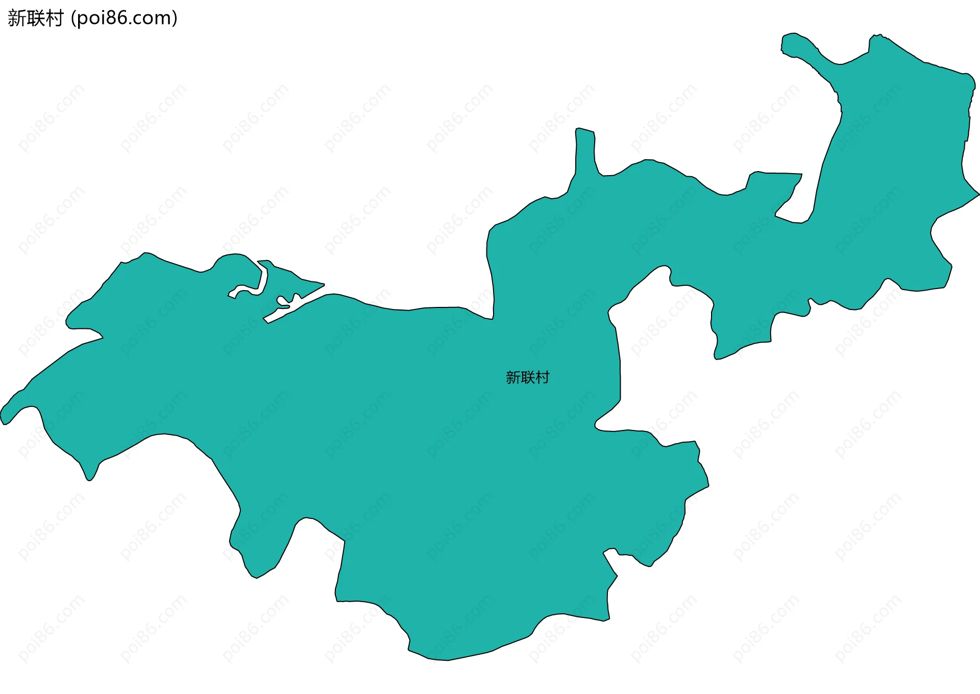 新联村边界地图