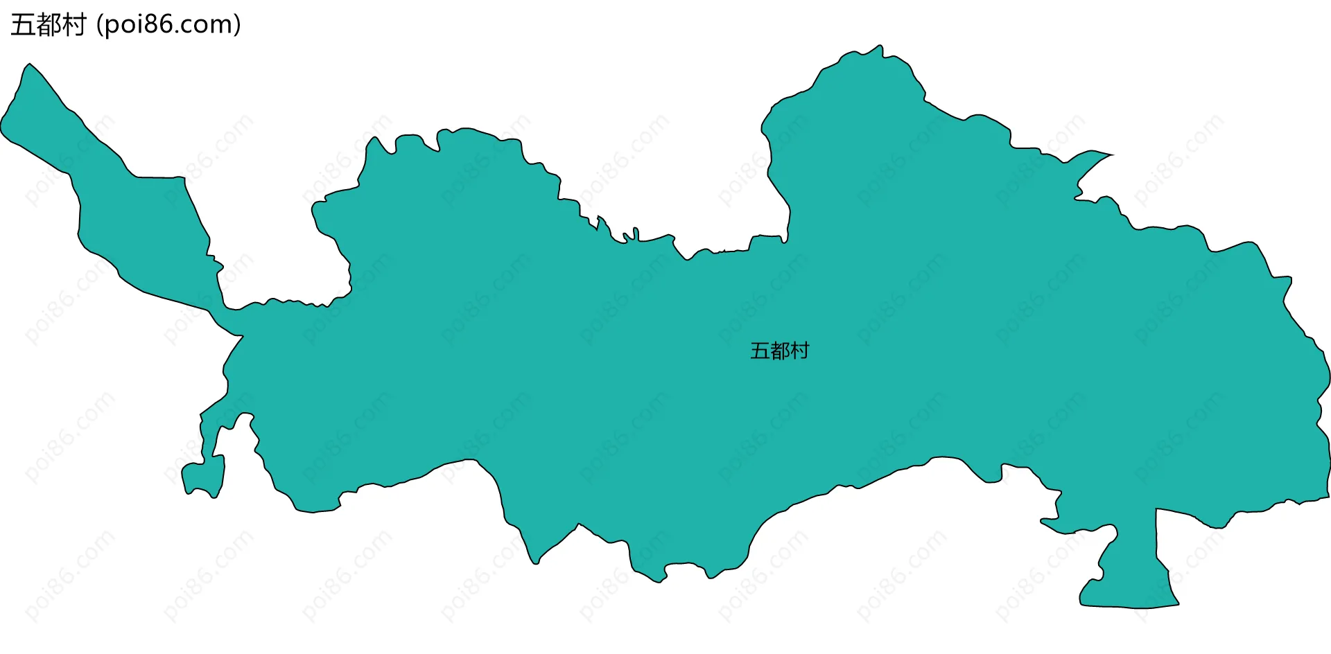 五都村边界地图