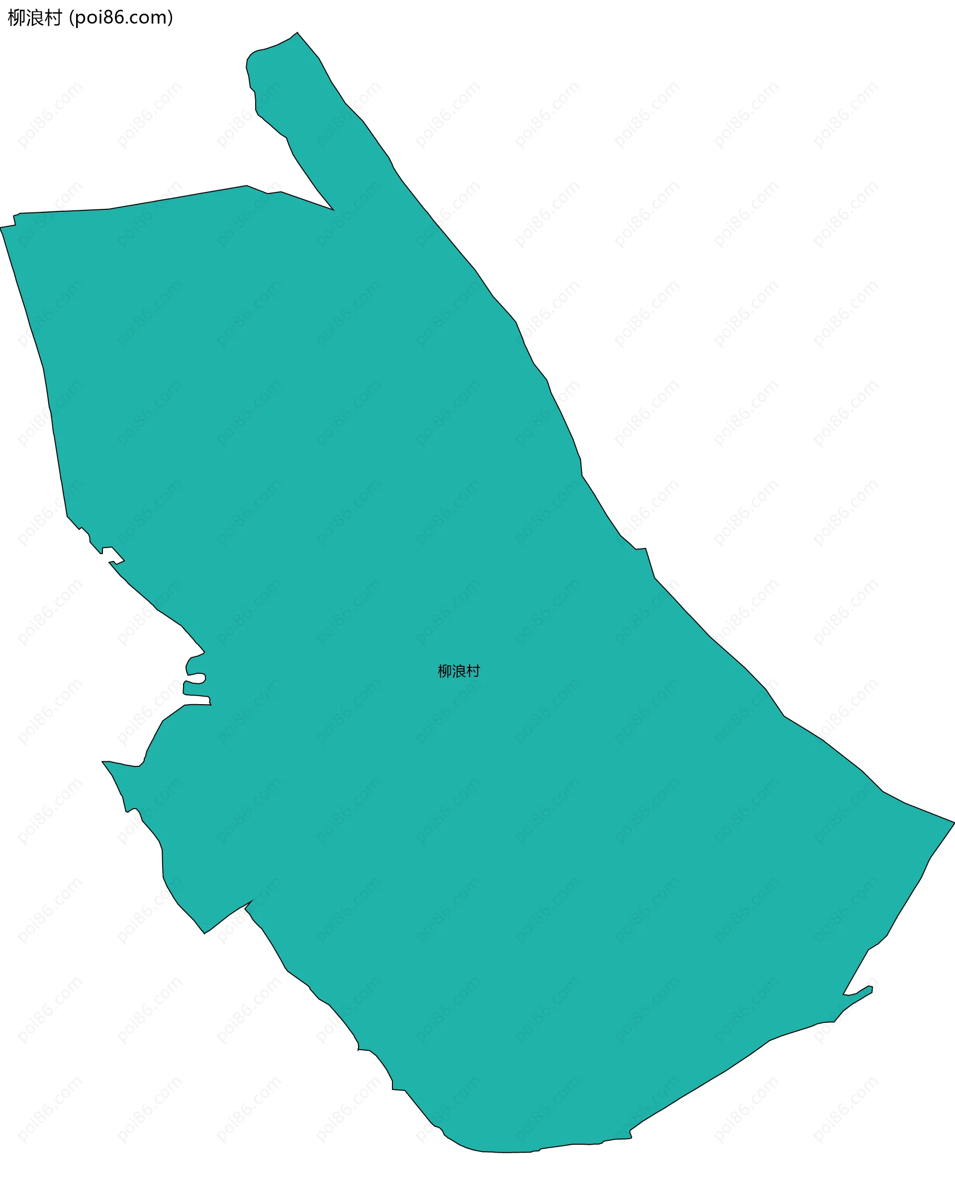 柳浪村边界地图