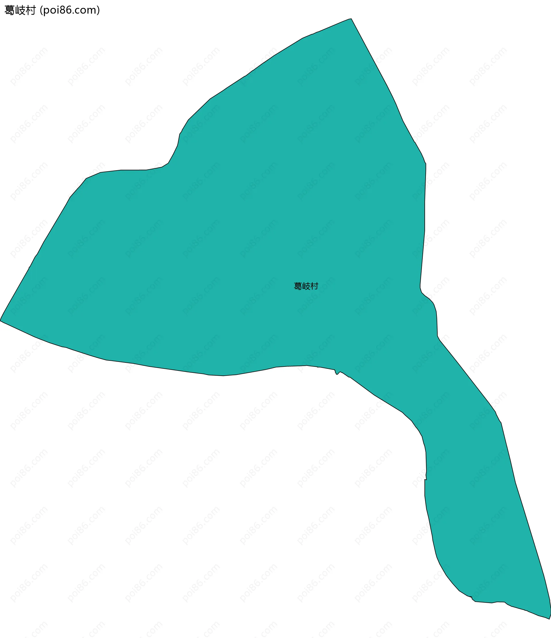 葛岐村边界地图