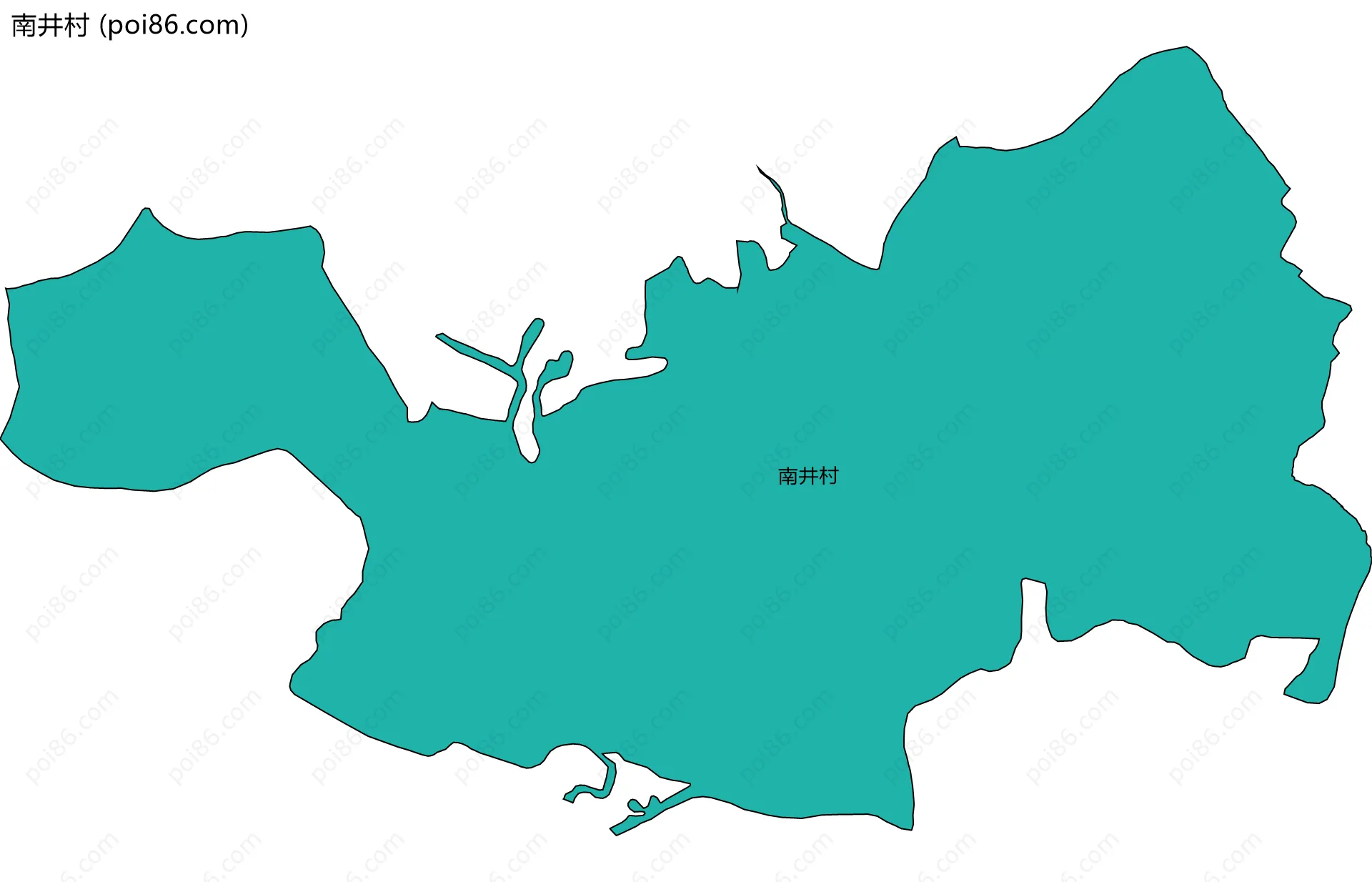 南井村边界地图