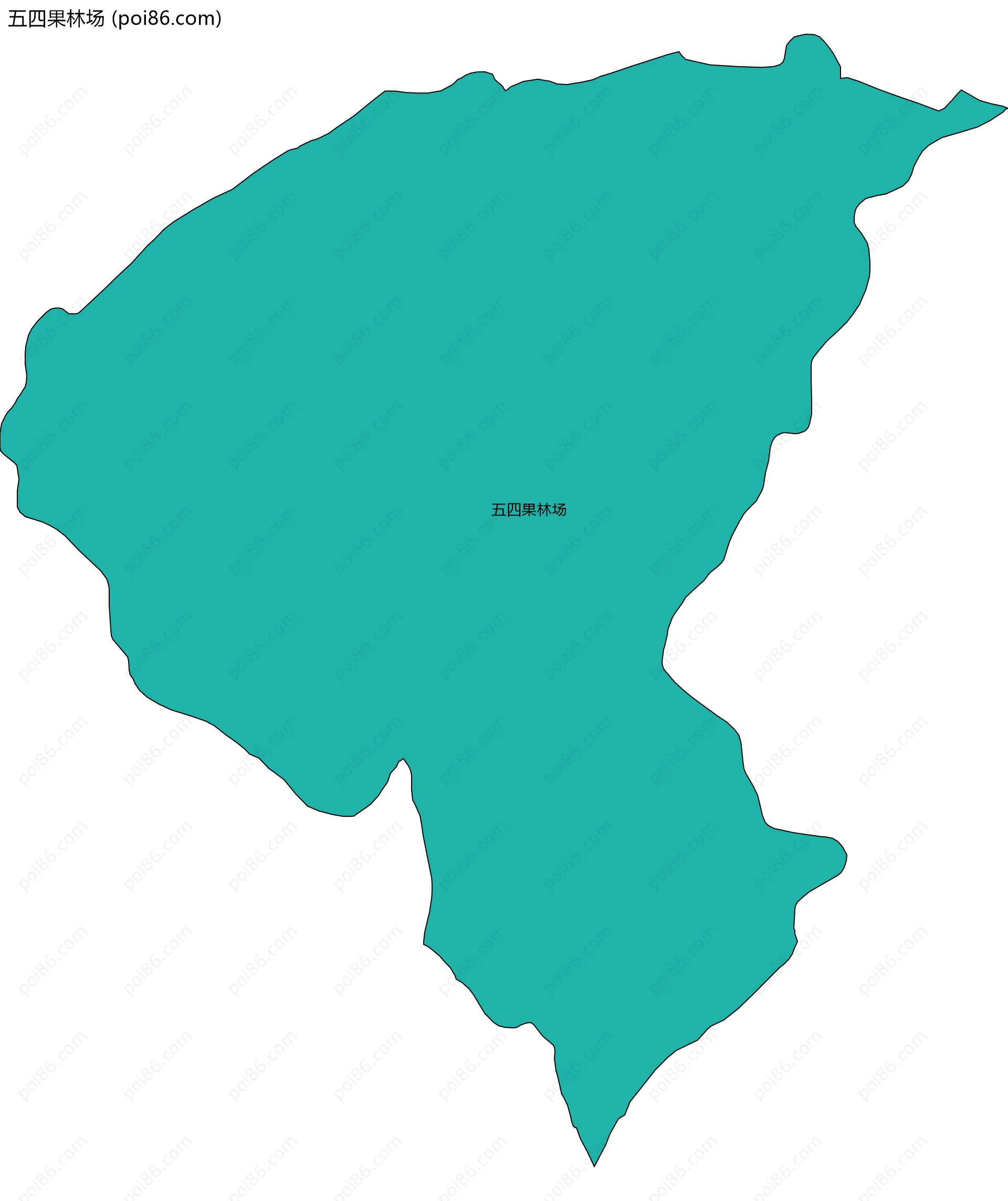 五四果林场边界地图