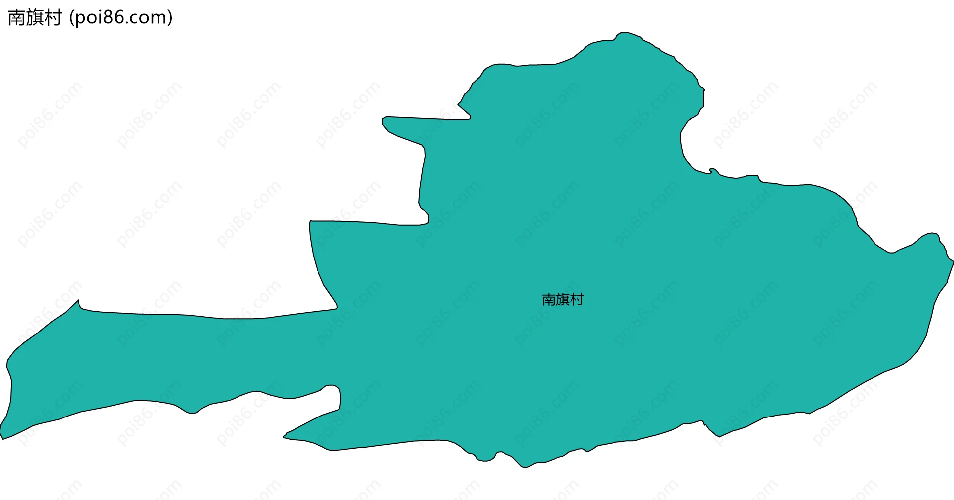 南旗村边界地图