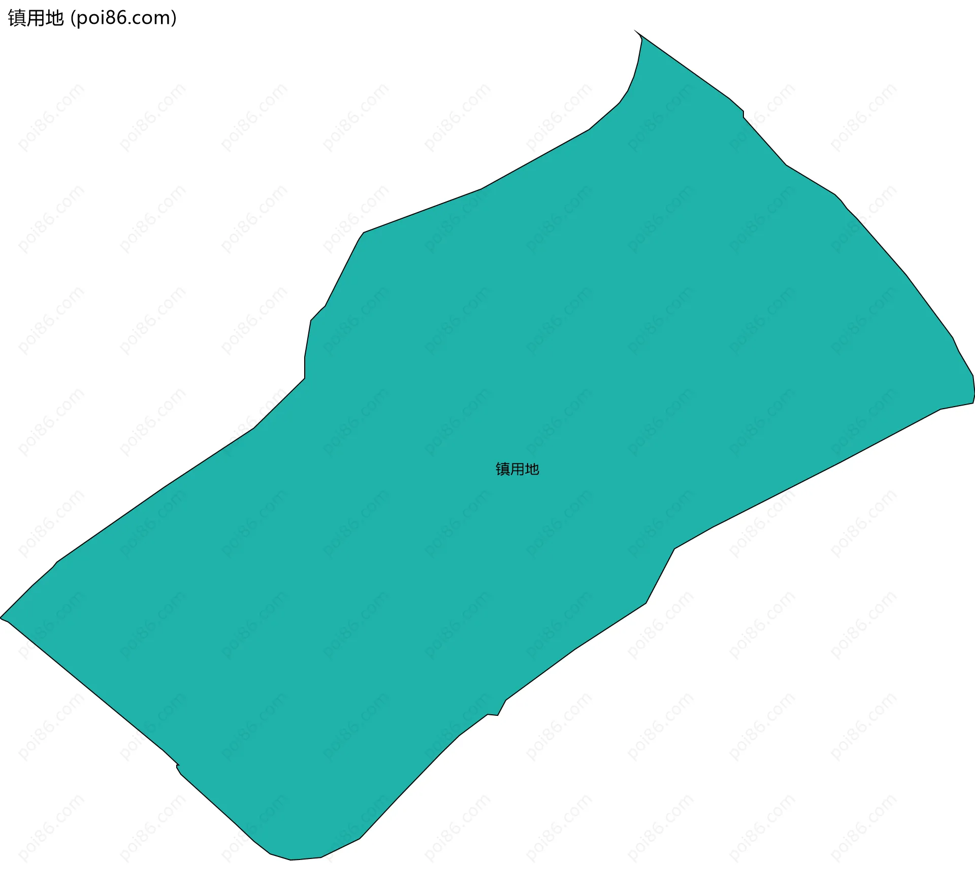 镇用地边界地图