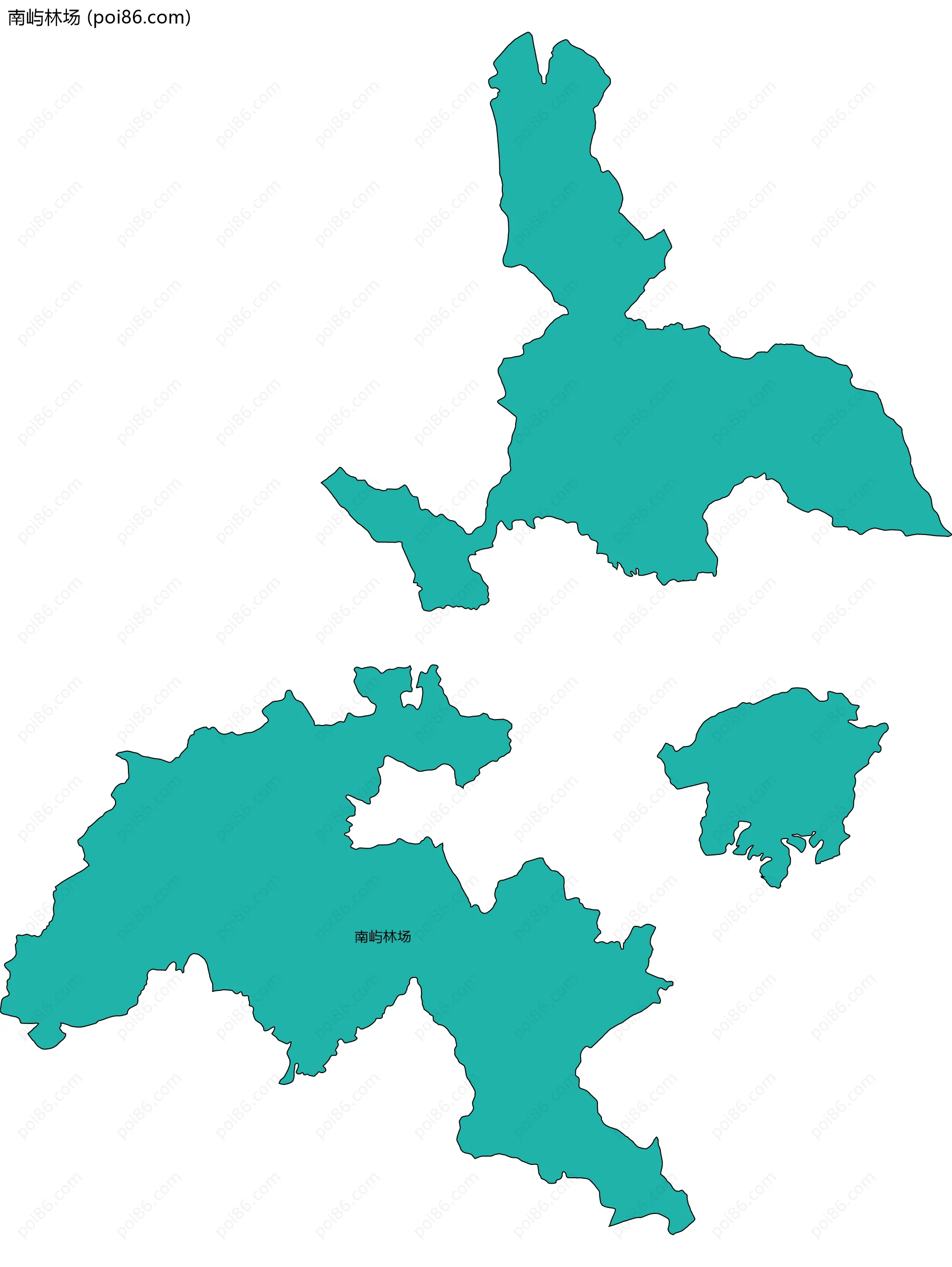 南屿林场边界地图